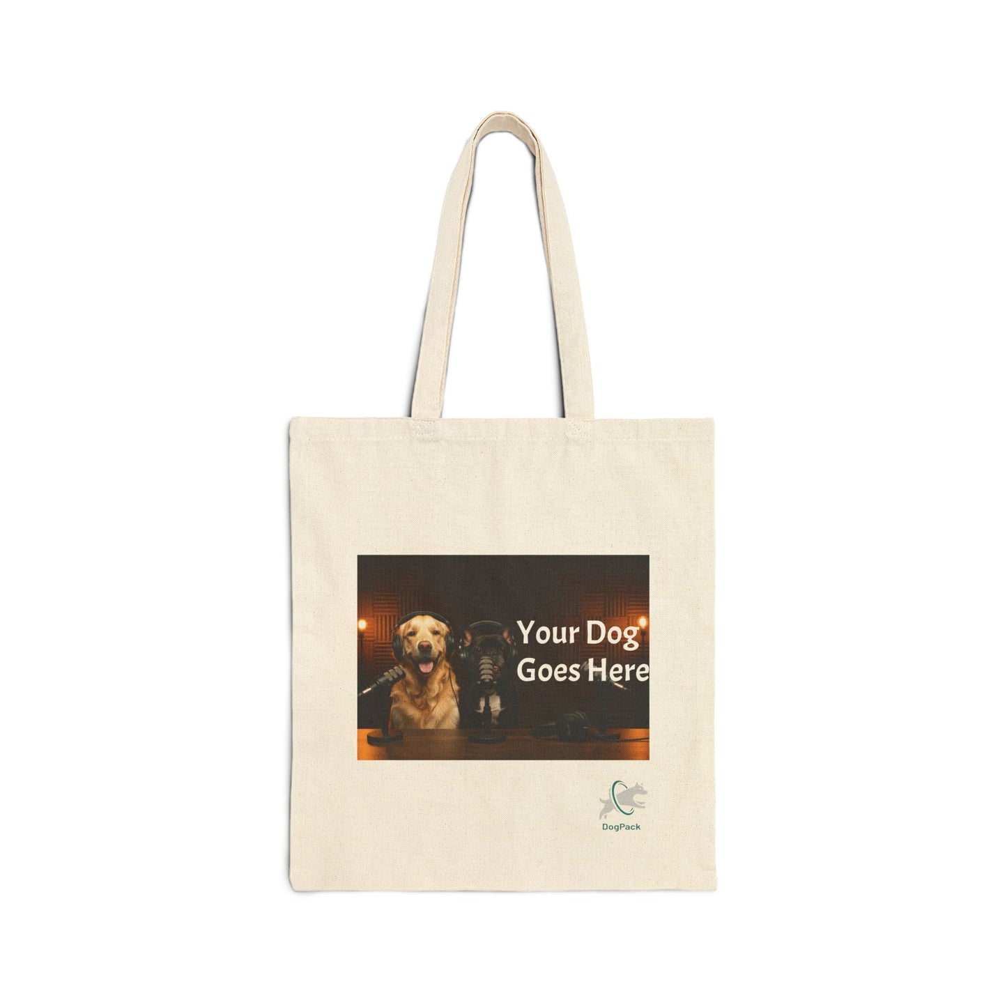 Goldie & Frenchie Custom Canvas Tote - Send in your Pic - Two Sides
