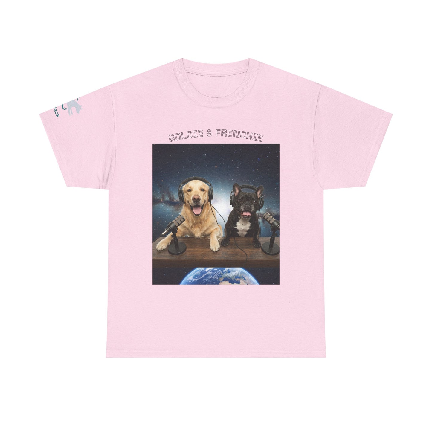 Goldie & Frenchie Broadcasting from Space T-Shirt