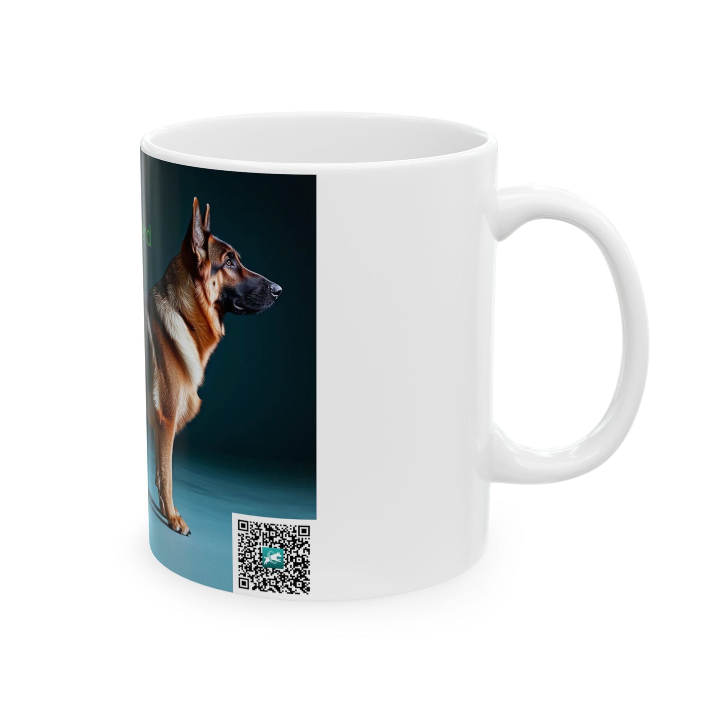 German Shepherd Ceramic Mug — Alsatian Dog Breed Coffee Cup (11oz, 15oz)