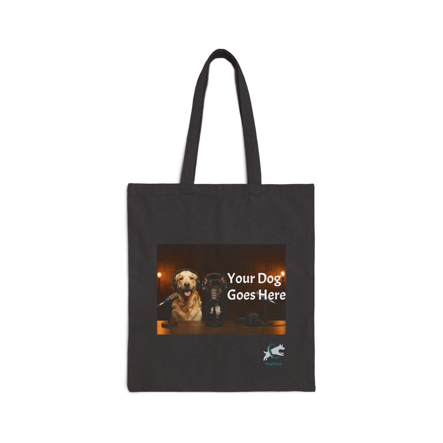 Goldie & Frenchie Custom Canvas Tote - Send in your Pic - Two Sides