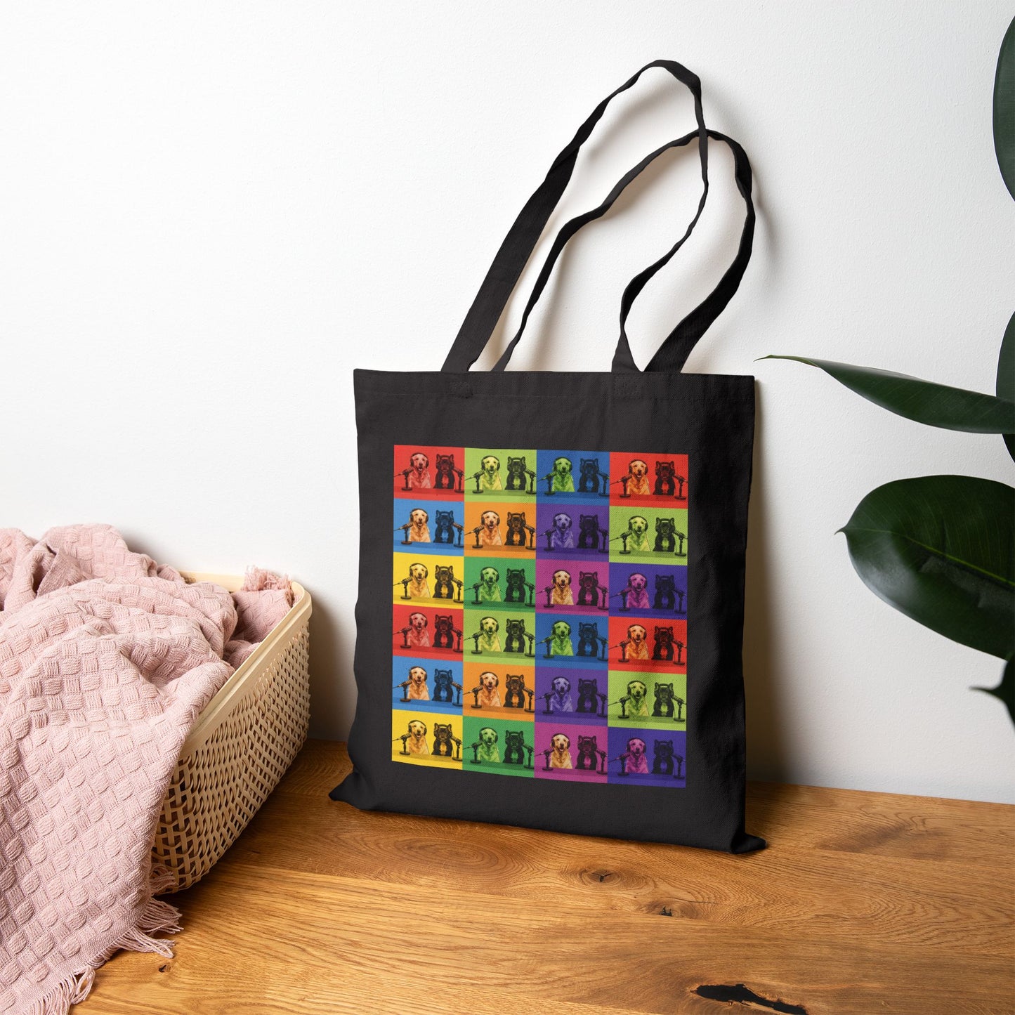 Goldie & Frenchie 'Pop-Art Warhol Inspired' Canvas Tote