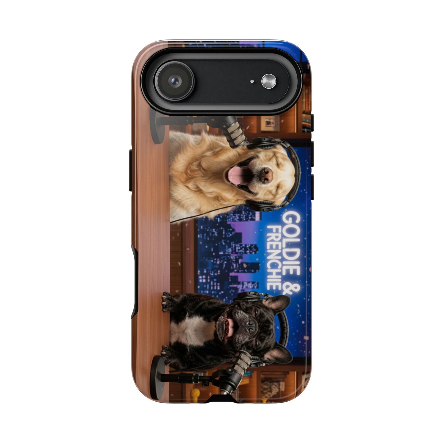 Goldie & Frenchie Talk Show LOL Laughing out iPhone Cases