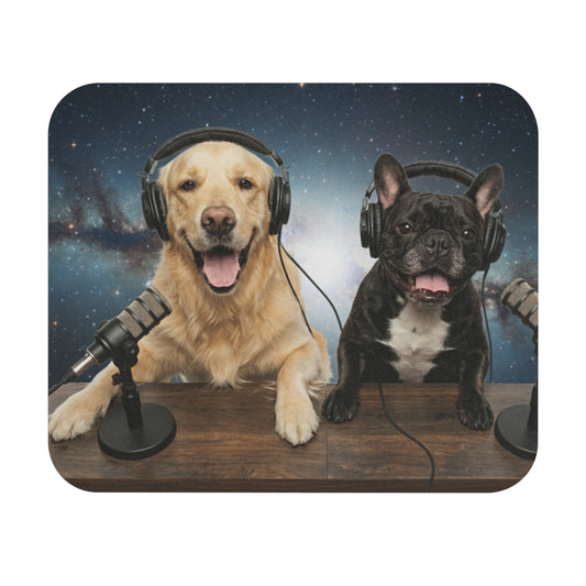 Goldie & Frenchie Mouse Pad — Dogs Broadcasting from Space