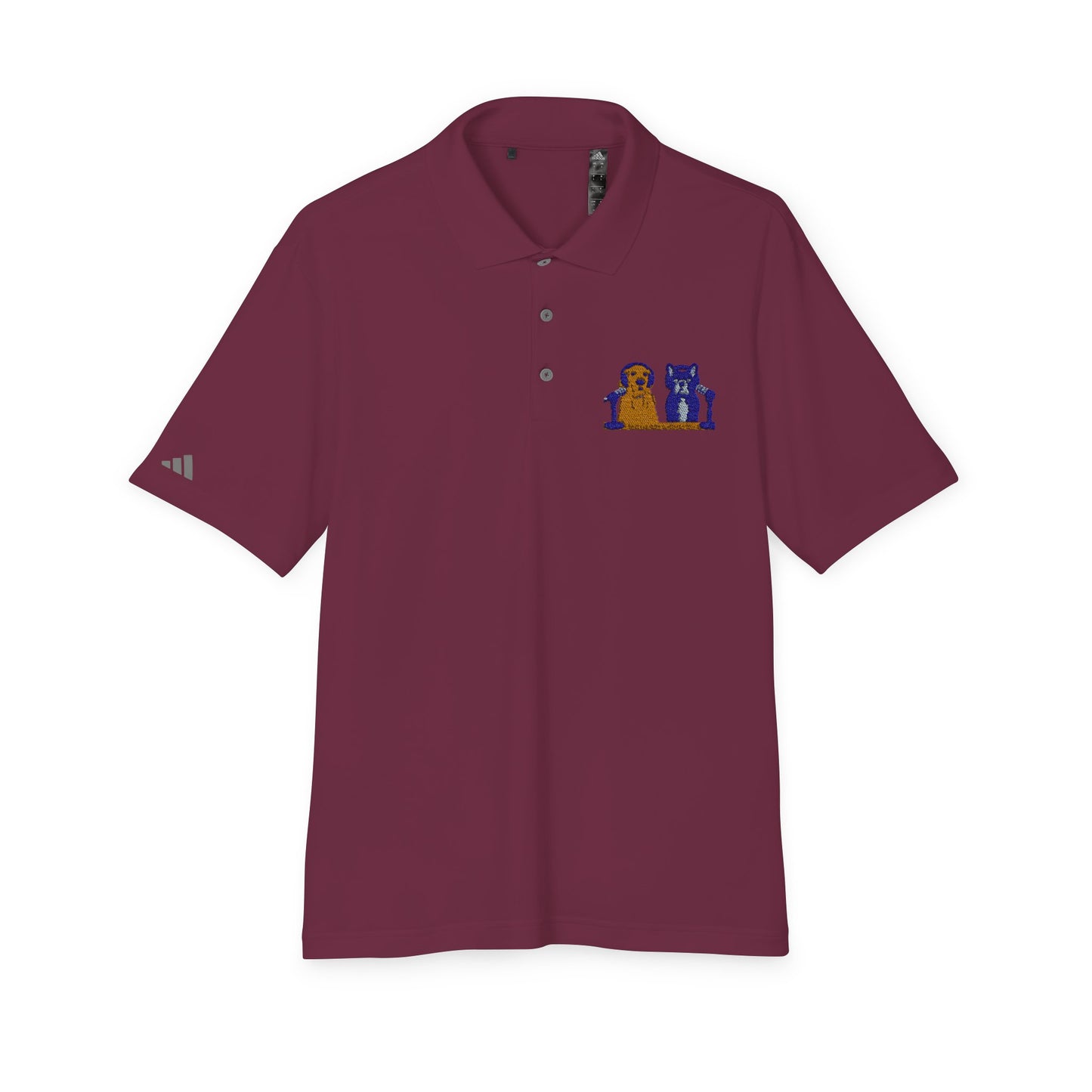 Goldie & Frenchie Embroidered Logo High Performance Polo | Customized adidas®