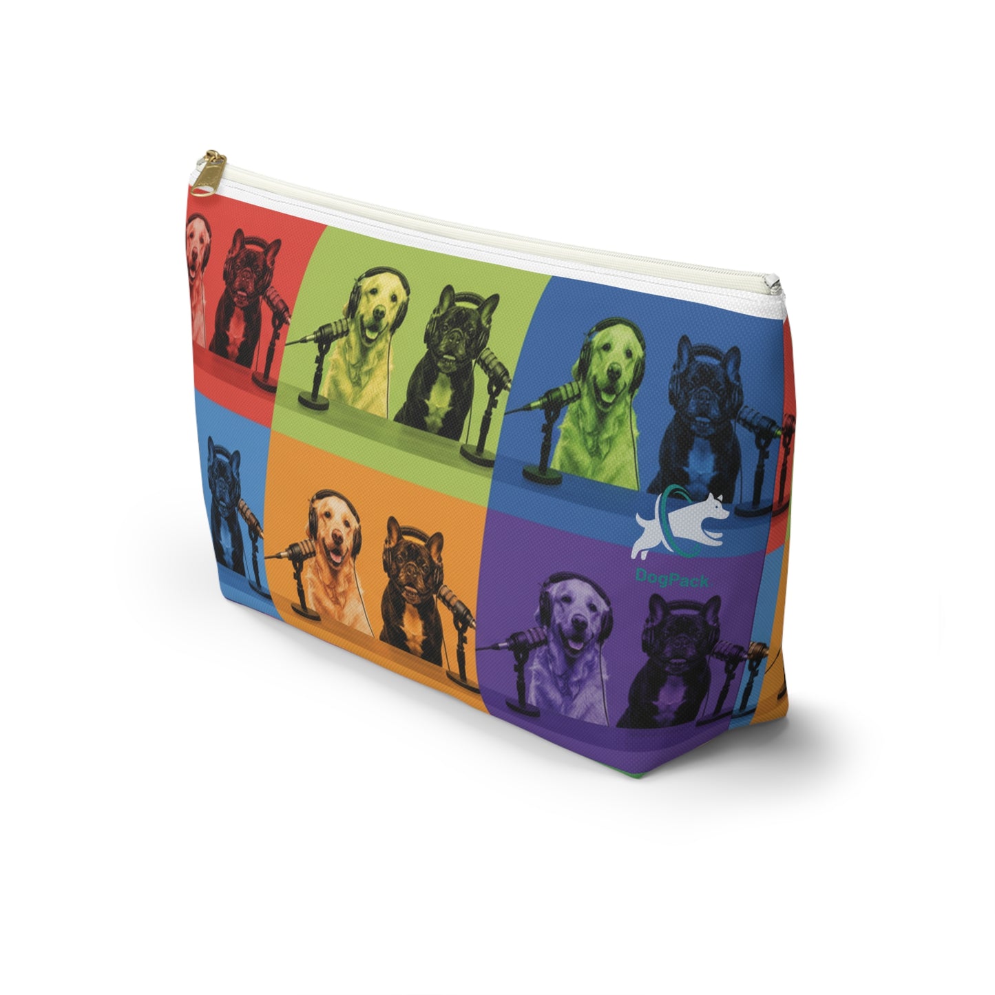 Goldie & Frenchie Warhol Inspired Pop Art Accessory Pouch