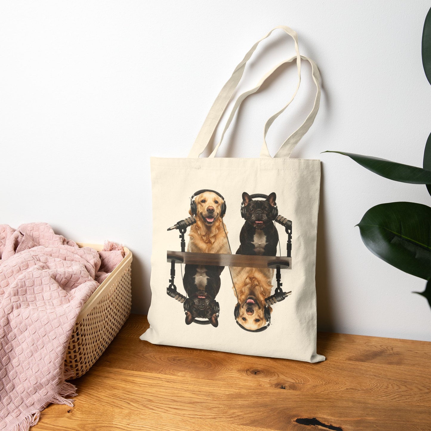 Goldie & Frenchie Reflection Canvas Tote
