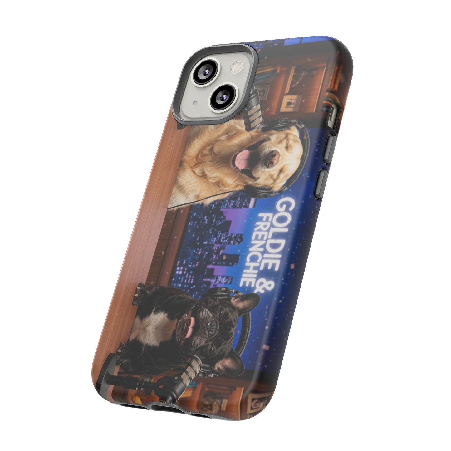 Goldie & Frenchie Talk Show LOL Laughing out iPhone Cases