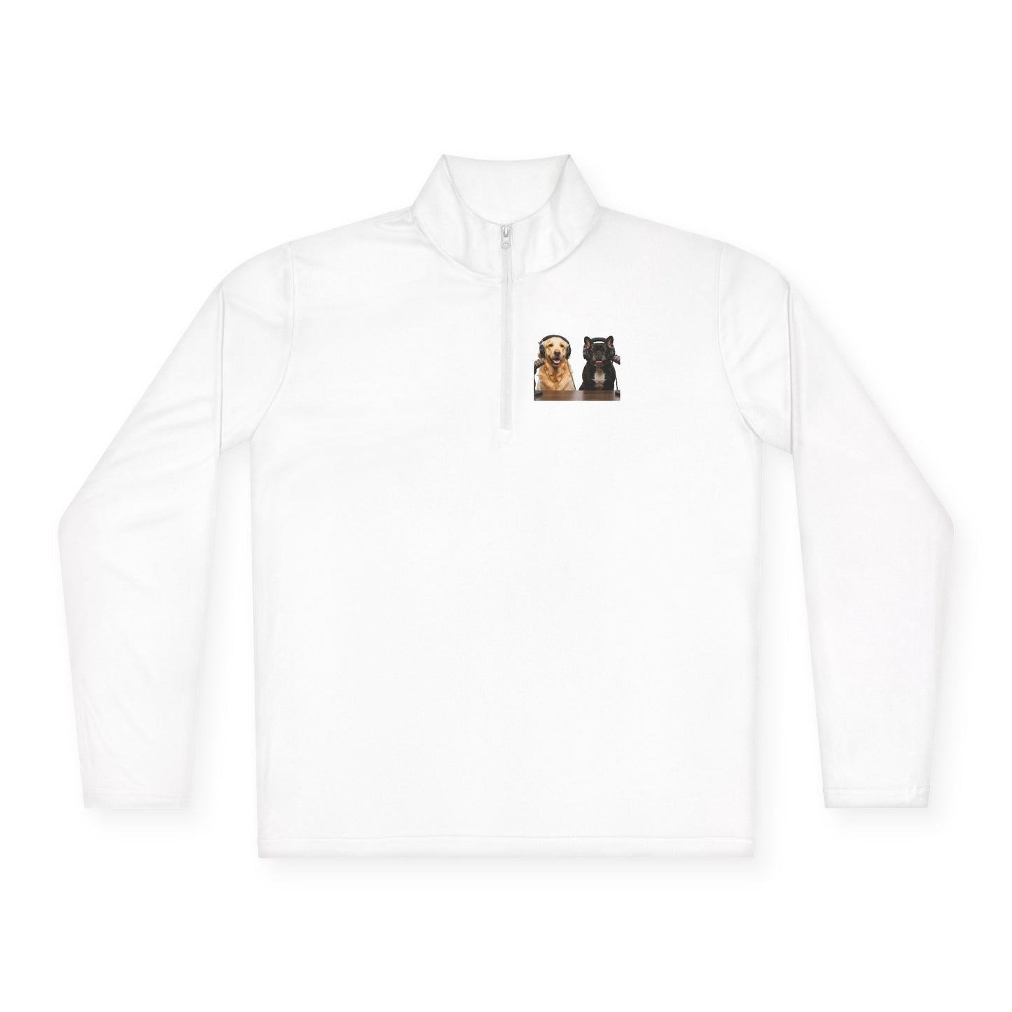 'Goldie & Frenchie' Quarter-Zip Pullover