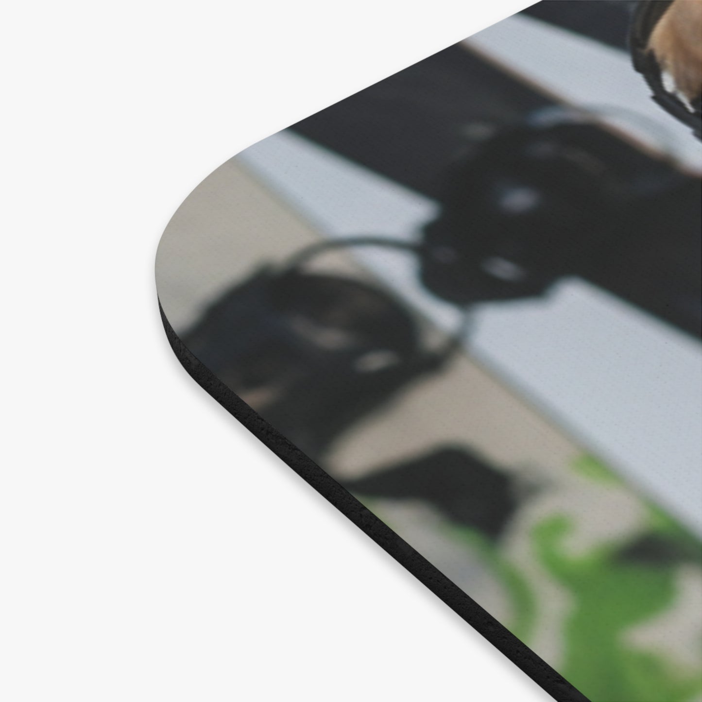 Goldie & Frenchie Snowboarding Mouse Pad