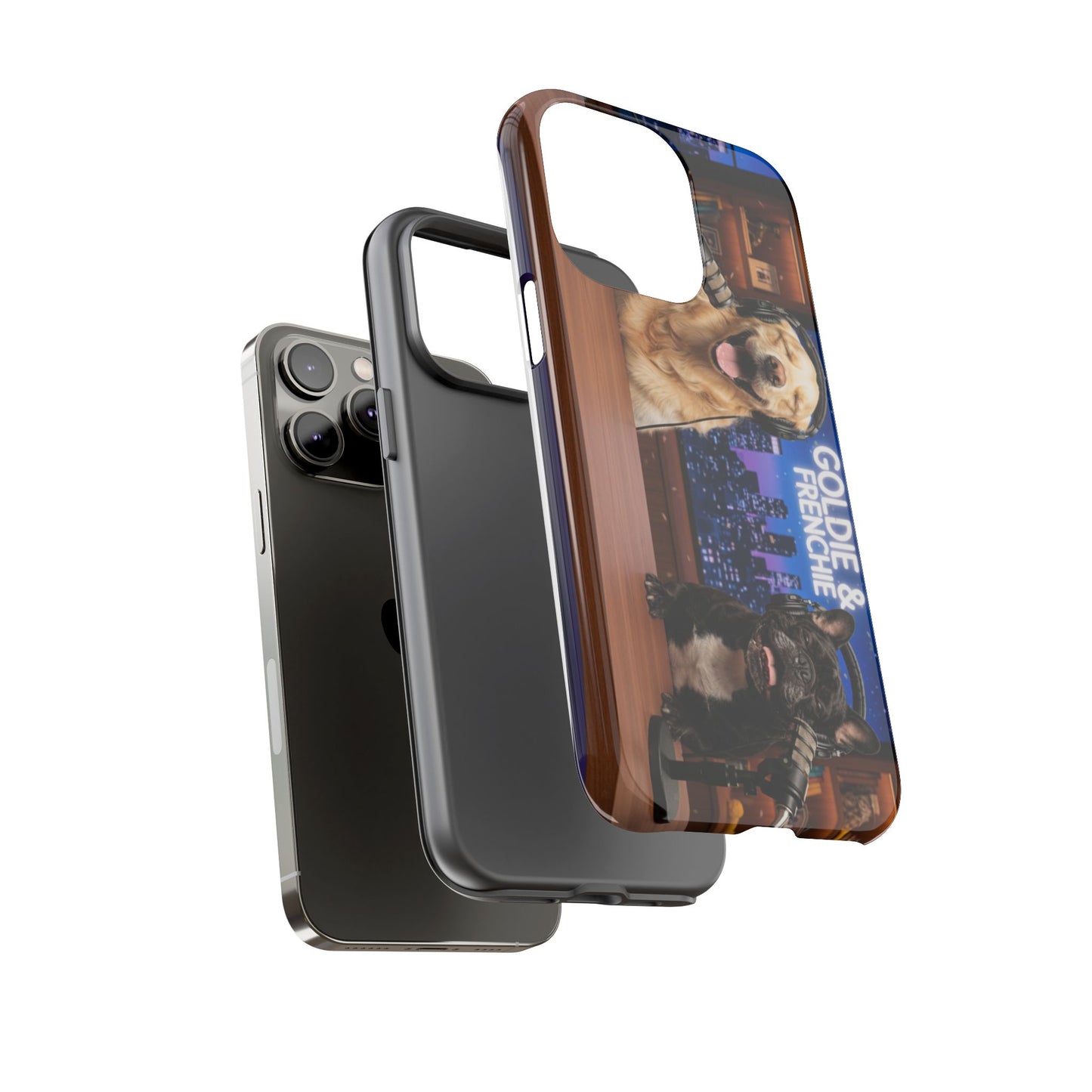 Goldie & Frenchie Talk Show LOL Laughing out iPhone Cases