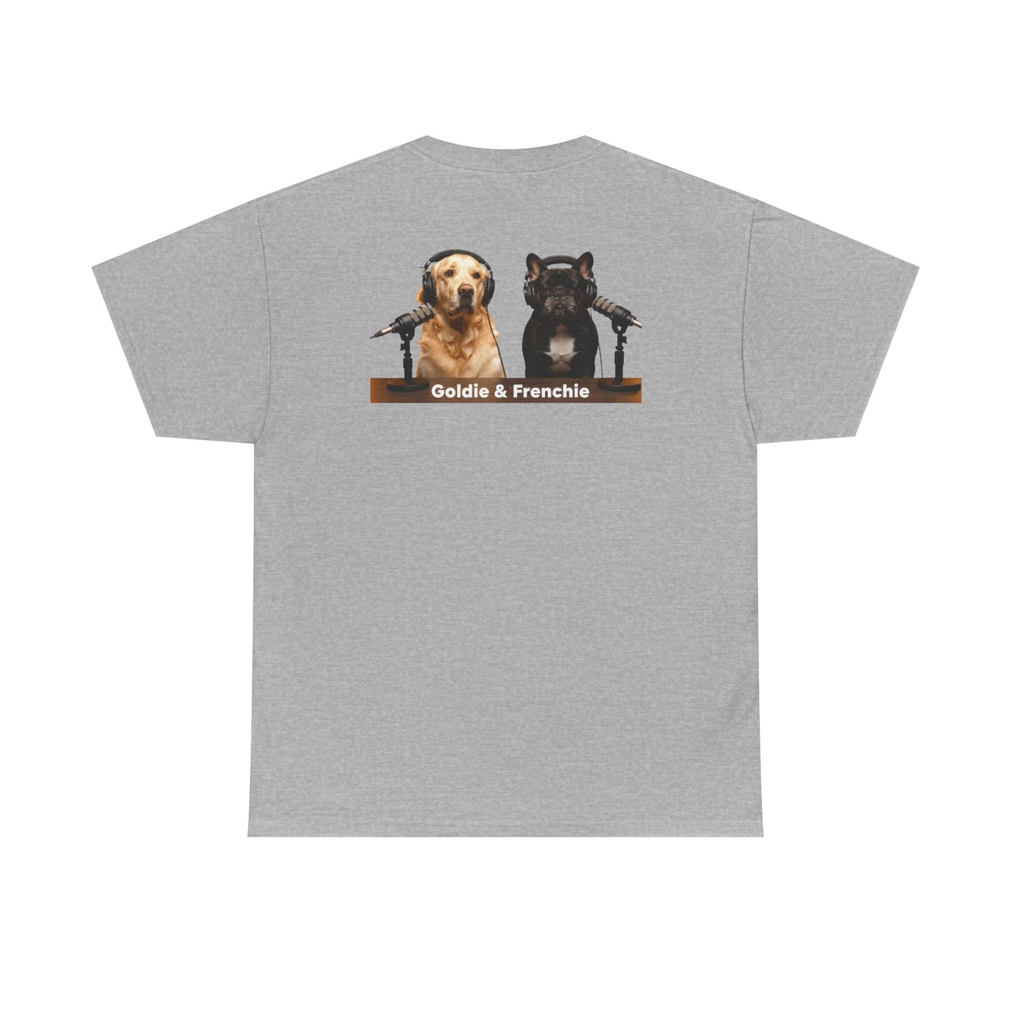 Goldie & Frenchie Staying Warm Front & Back Canada T‑Shirt - Ships from Canada