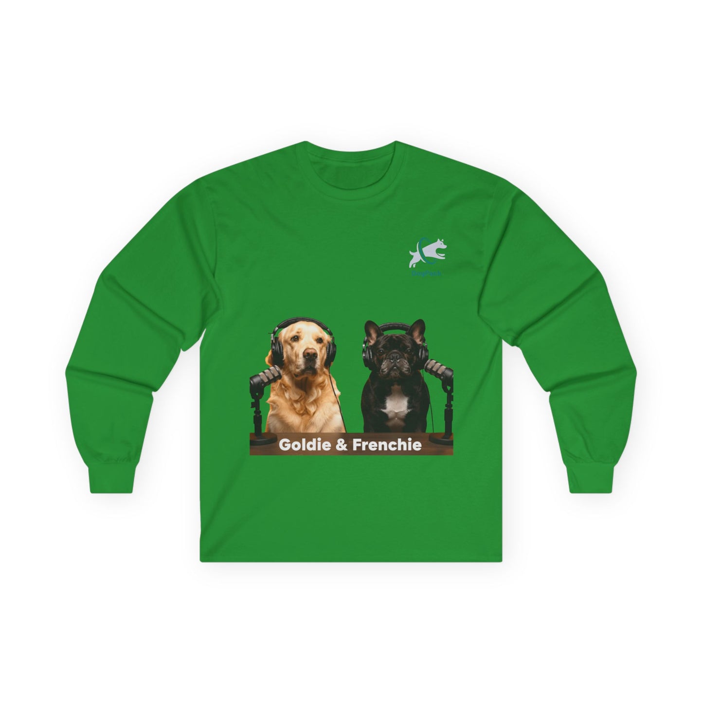 Goldie & Frenchie Long Sleeve Tee - Front and Back