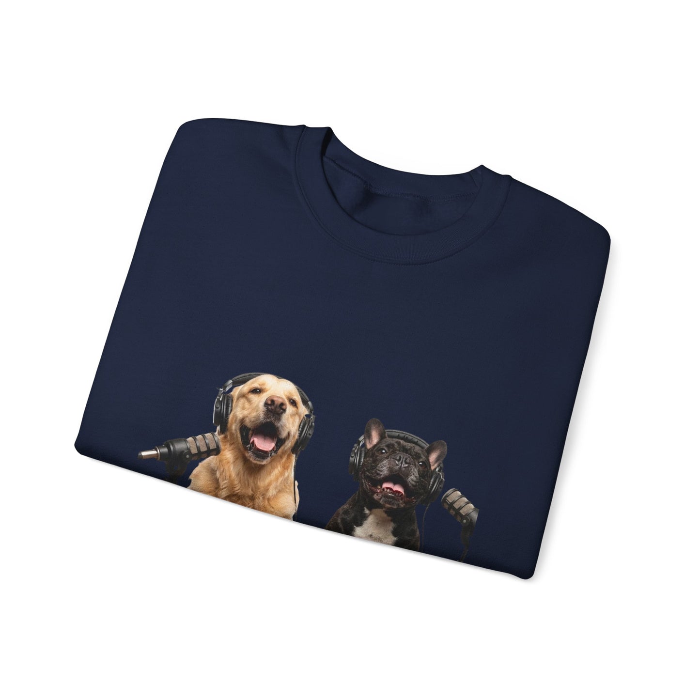 Goldie & Frenchie Smiling Crewneck with G&F sleeves