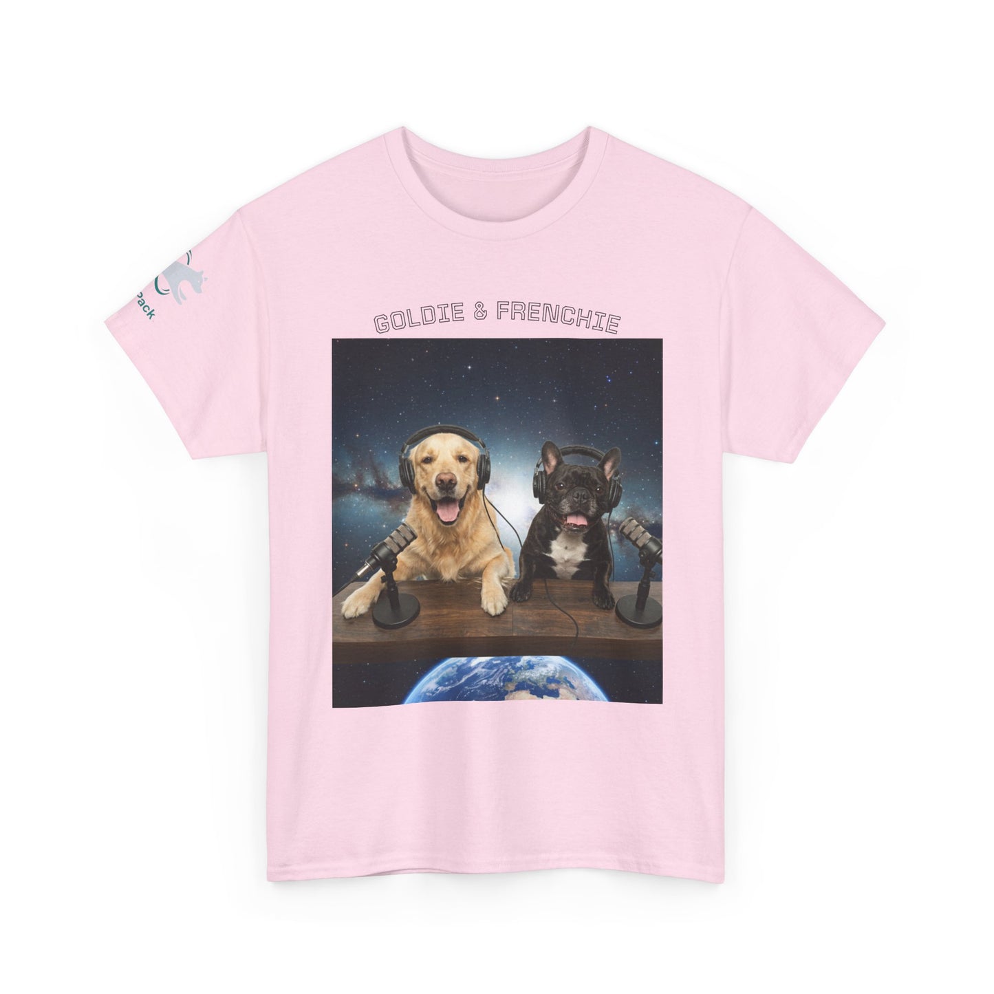 Goldie & Frenchie Broadcasting from Space T-Shirt