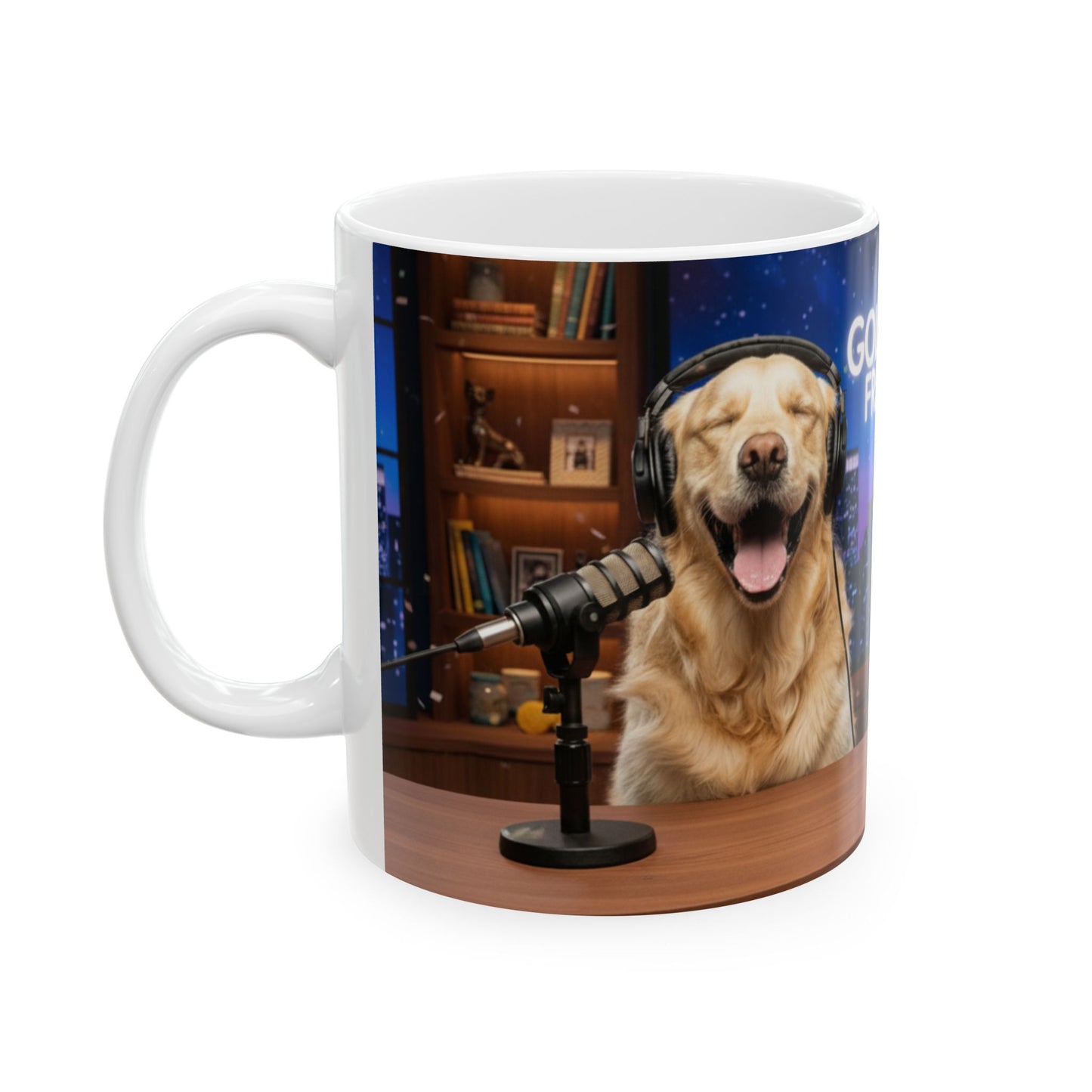 Goldie & Frenchie LOL Talk Show - Laugh Out Loud Studio Mug - (11oz & 15oz)