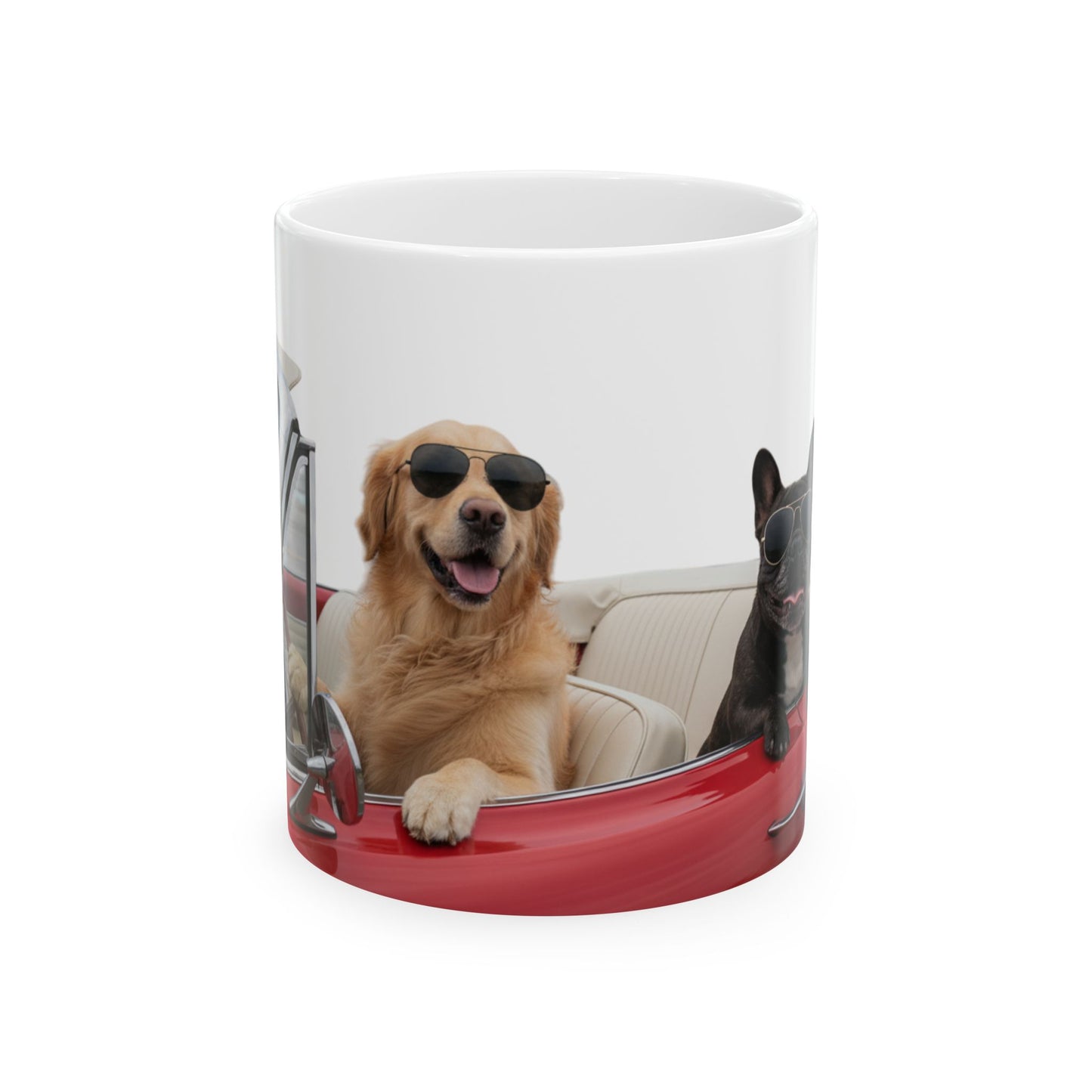 Goldie & Frenchie 'Roadtrippin' - Ceramic Coffee Mug (11oz, 15oz)