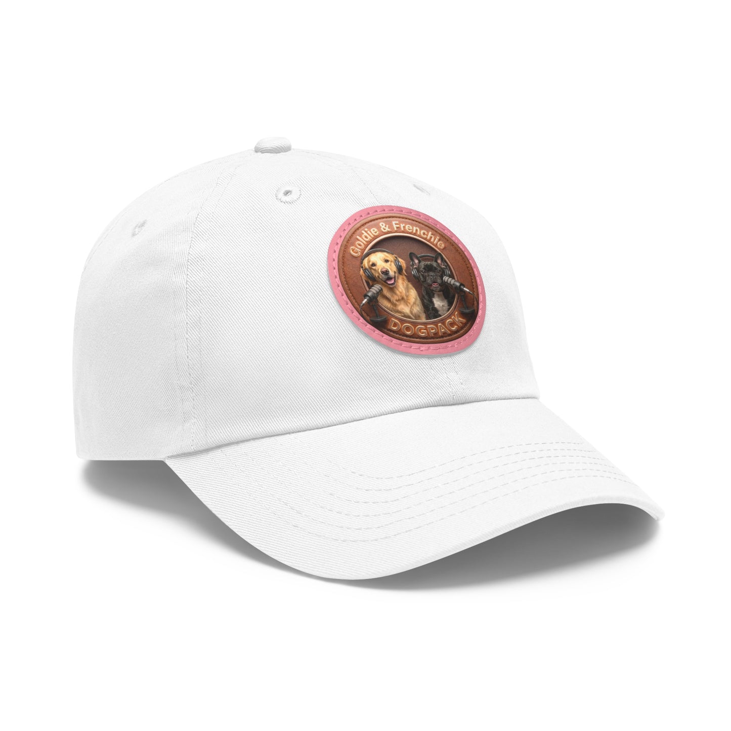 Goldie & Frenchie Leather Patch Baseball Cap