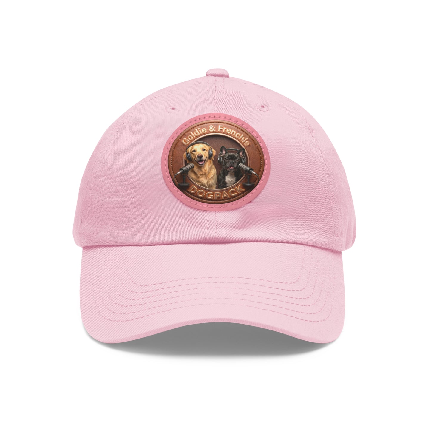 Goldie & Frenchie Leather Patch Baseball Cap