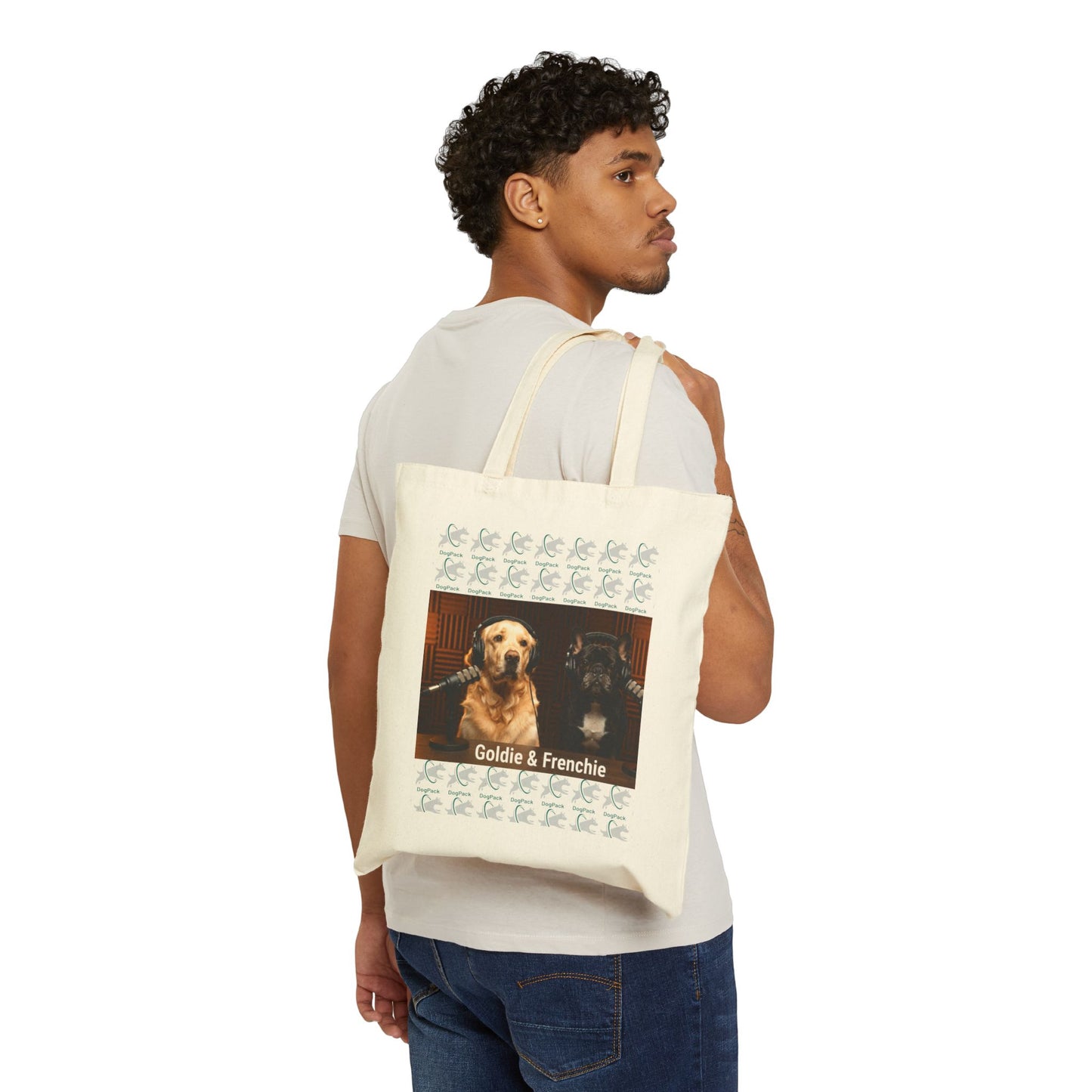 Goldie & Frenchie 'High Fives' Canvas Tote