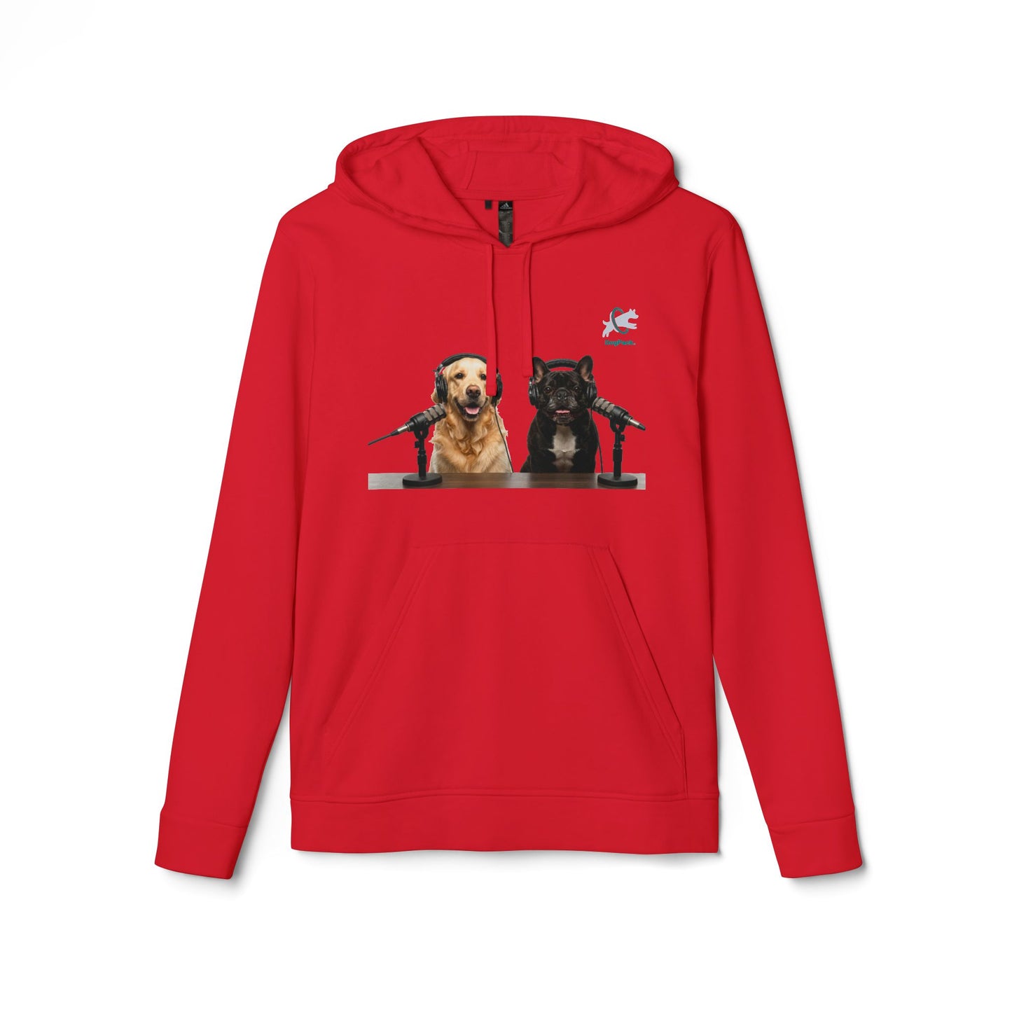 Goldie & Frenchie™ with DogPack® Logo Hoodie | Customized adidas sweatshirt