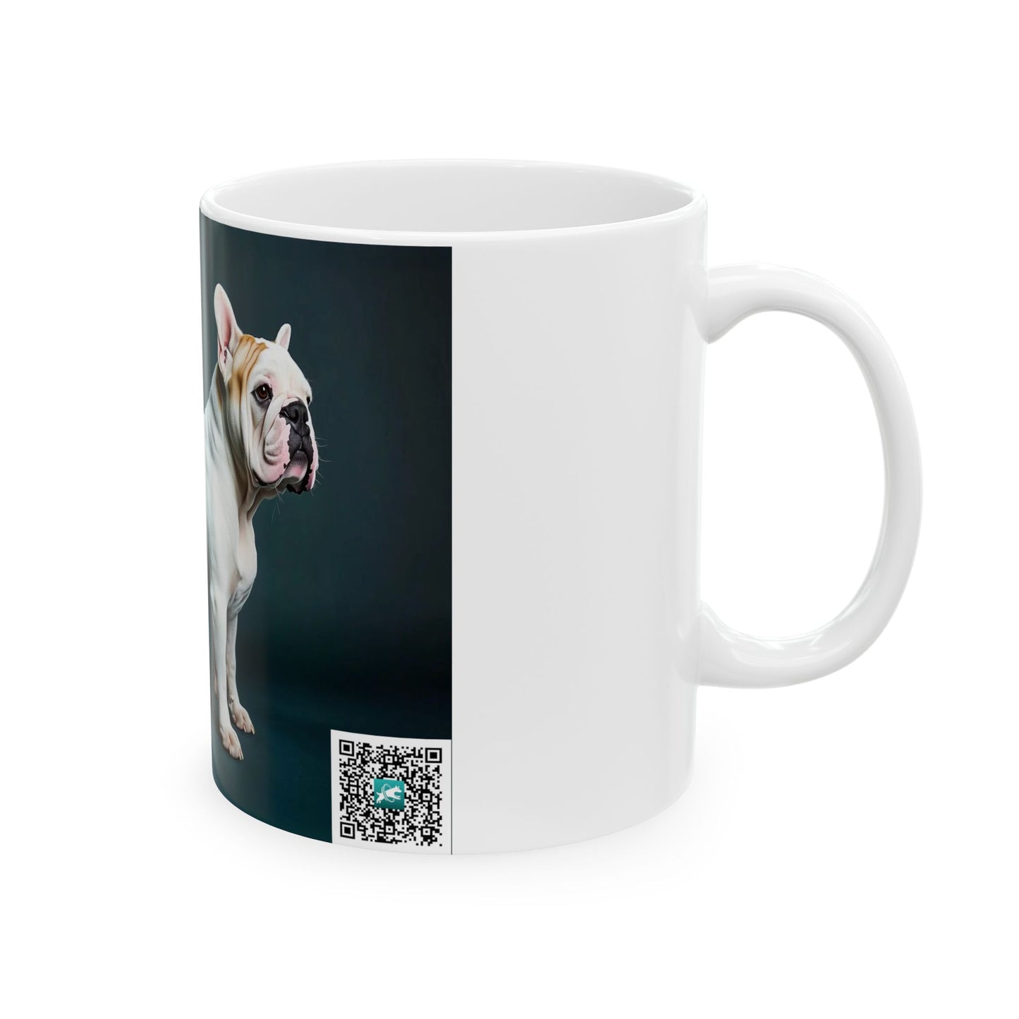 English Bulldog Ceramic Mug — Photo Print Coffee Cup (11oz / 15oz)