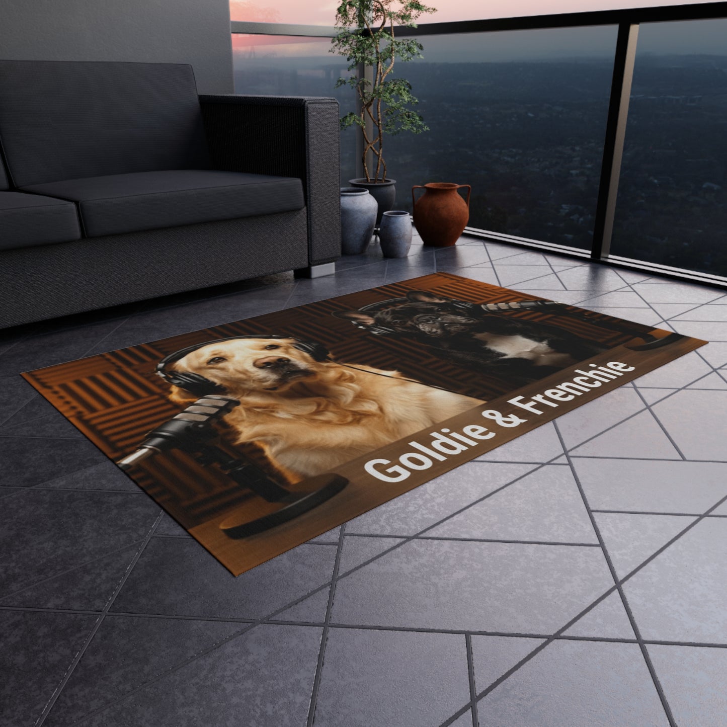Goldie & Frenchie Classic Outdoor Rug