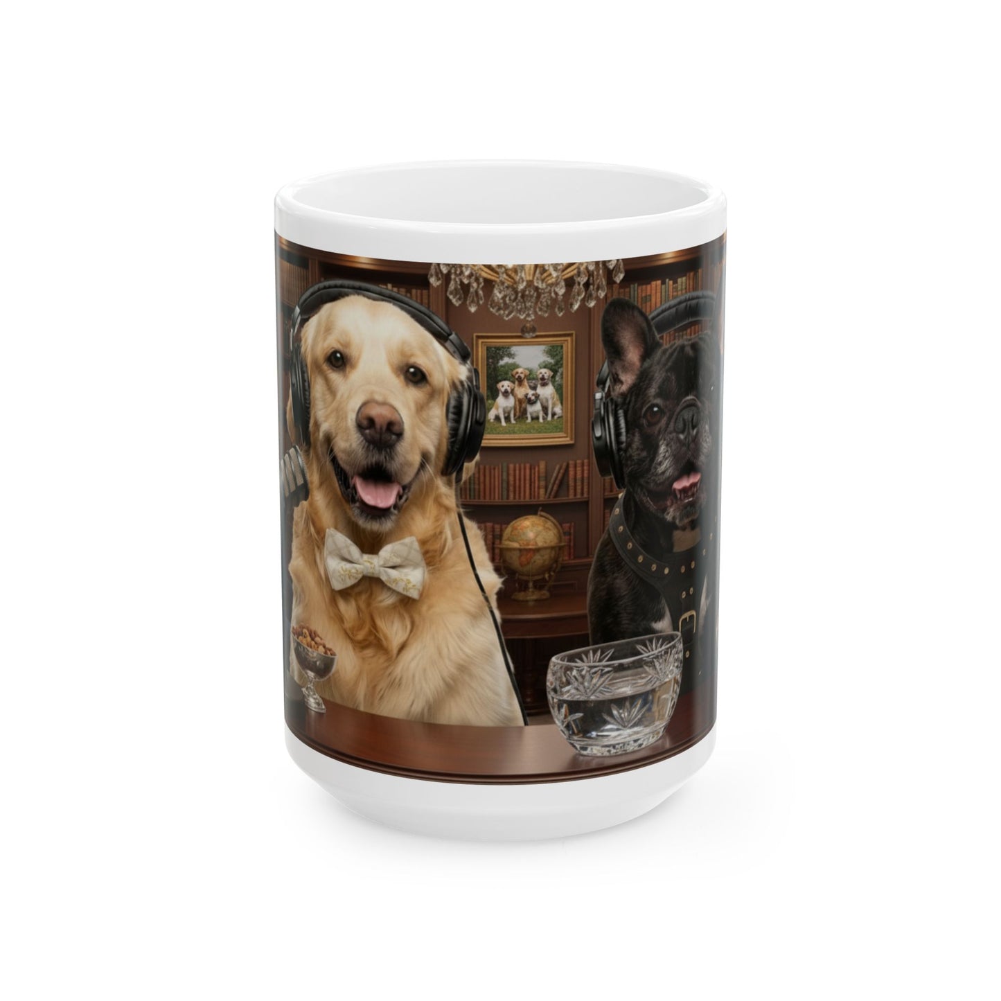 Goldie & Frenchie 'Sophisticated' - Coffee Ceramic Mug, (11oz, 15oz)
