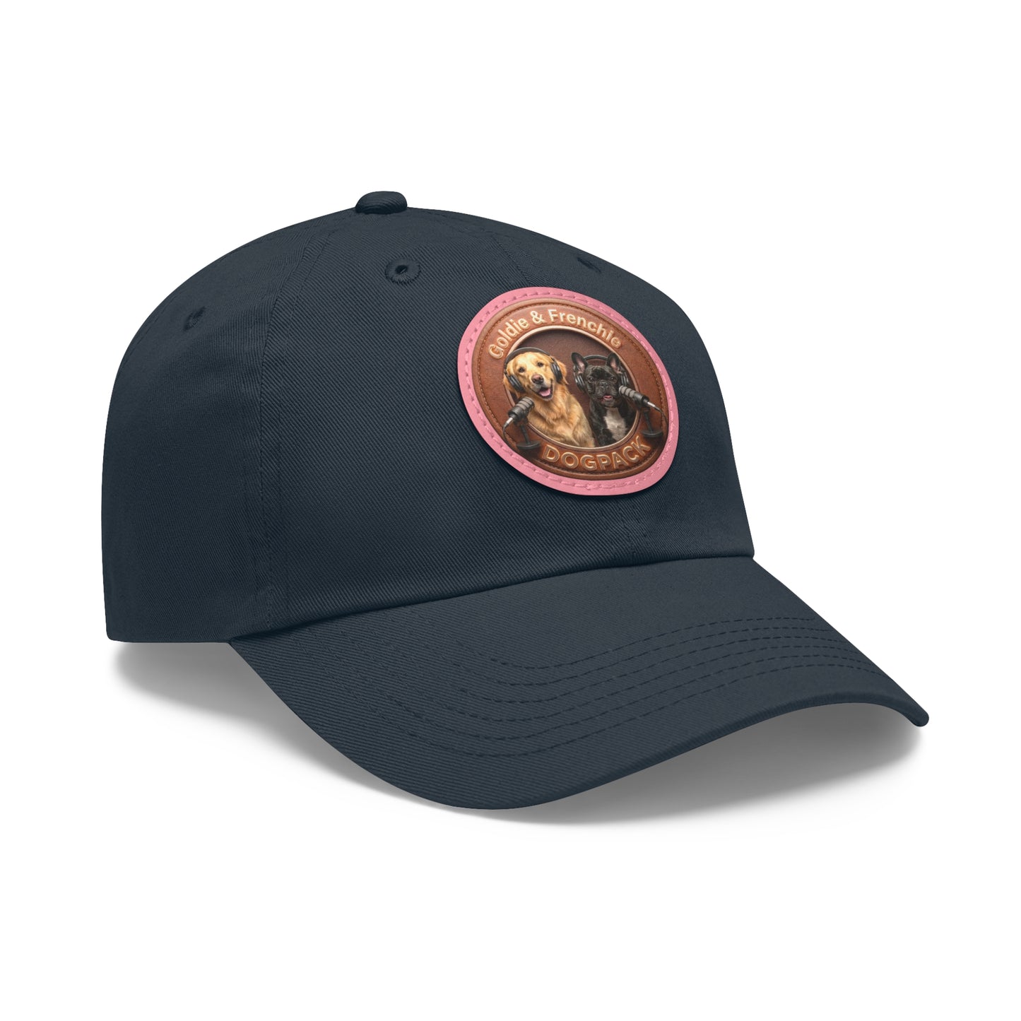 Goldie & Frenchie Leather Patch Baseball Cap