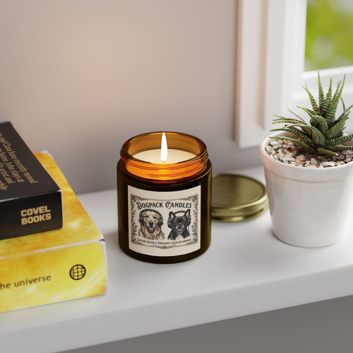 Goldie & Frenchie Scented Candle — Coconut Apricot Wax (4oz / 9oz)
