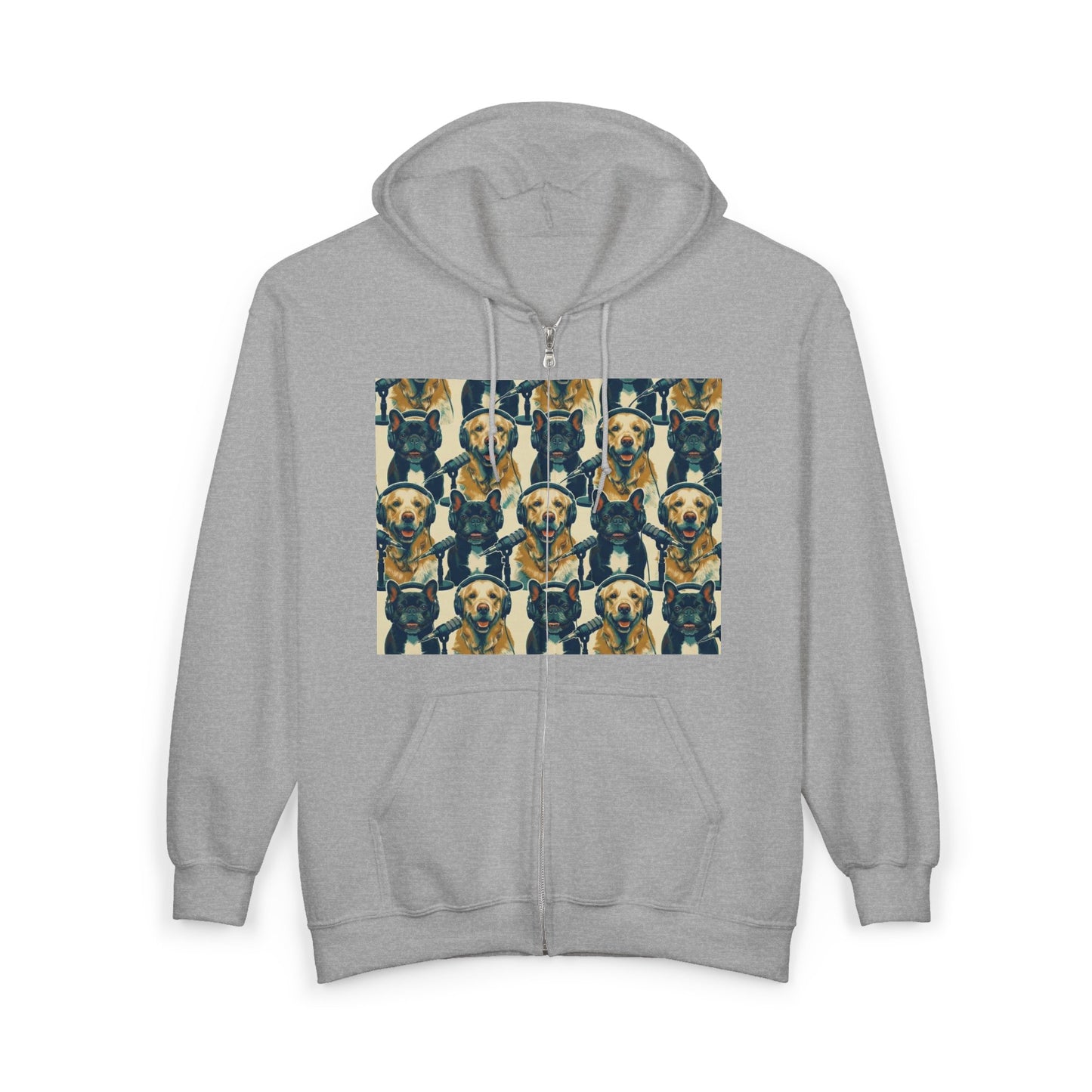 Goldie & Frenchie Podcast Full-Zip Hoodie - Front and Back - Ships from Australia + New Zealand