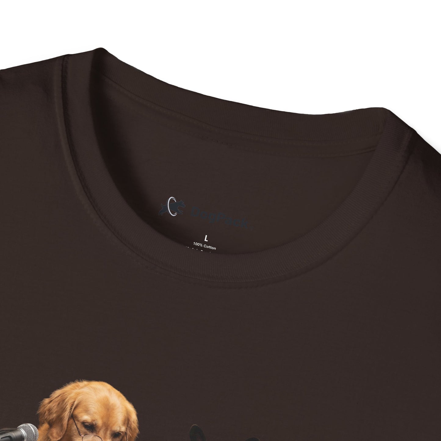 Goldie & Frenchie 'Reading over the Script' Graphic Softstyle T-Shirt - Unisex