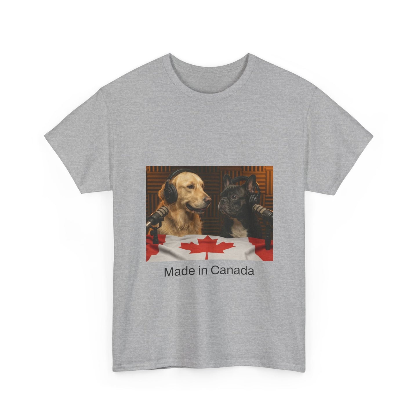 Goldie & Frenchie Front & Back Canada T‑Shirt — "Made in Canada" - Ships from Canada