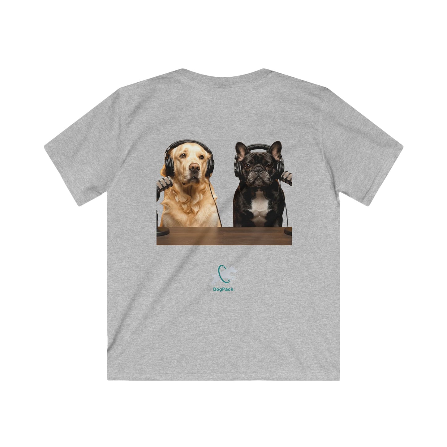 Kids Goldie & Frenchie SoftStyle Front and Back T‑Shirt