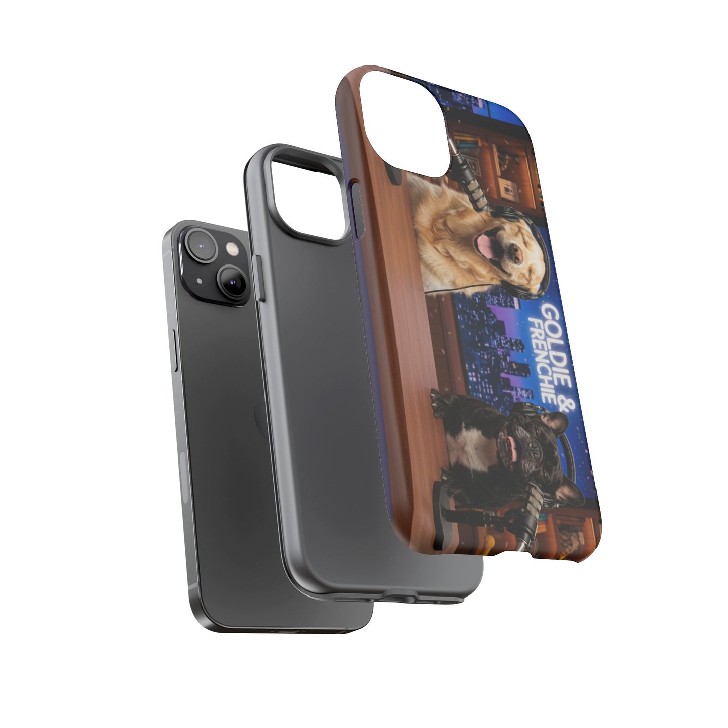 Goldie & Frenchie Talk Show LOL Laughing out iPhone Cases