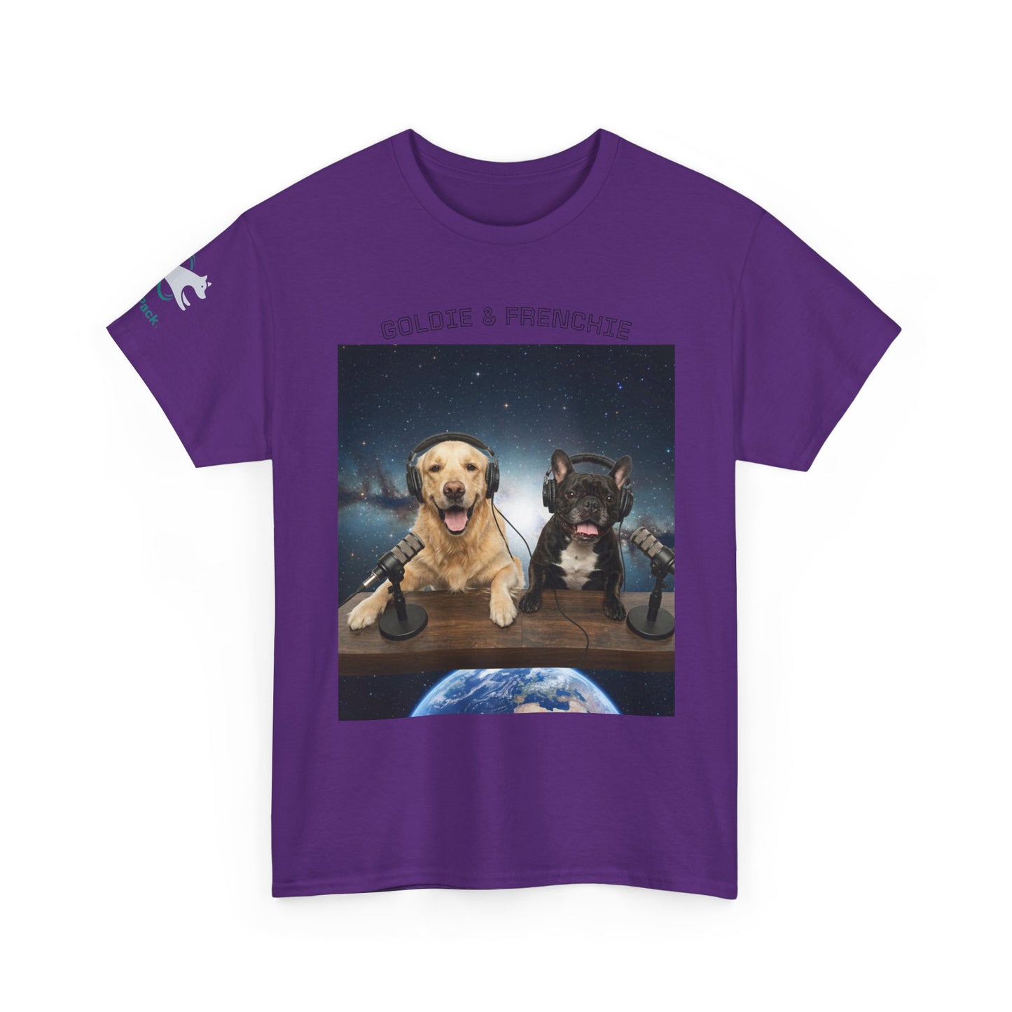 Goldie & Frenchie Broadcasting from Space T-Shirt