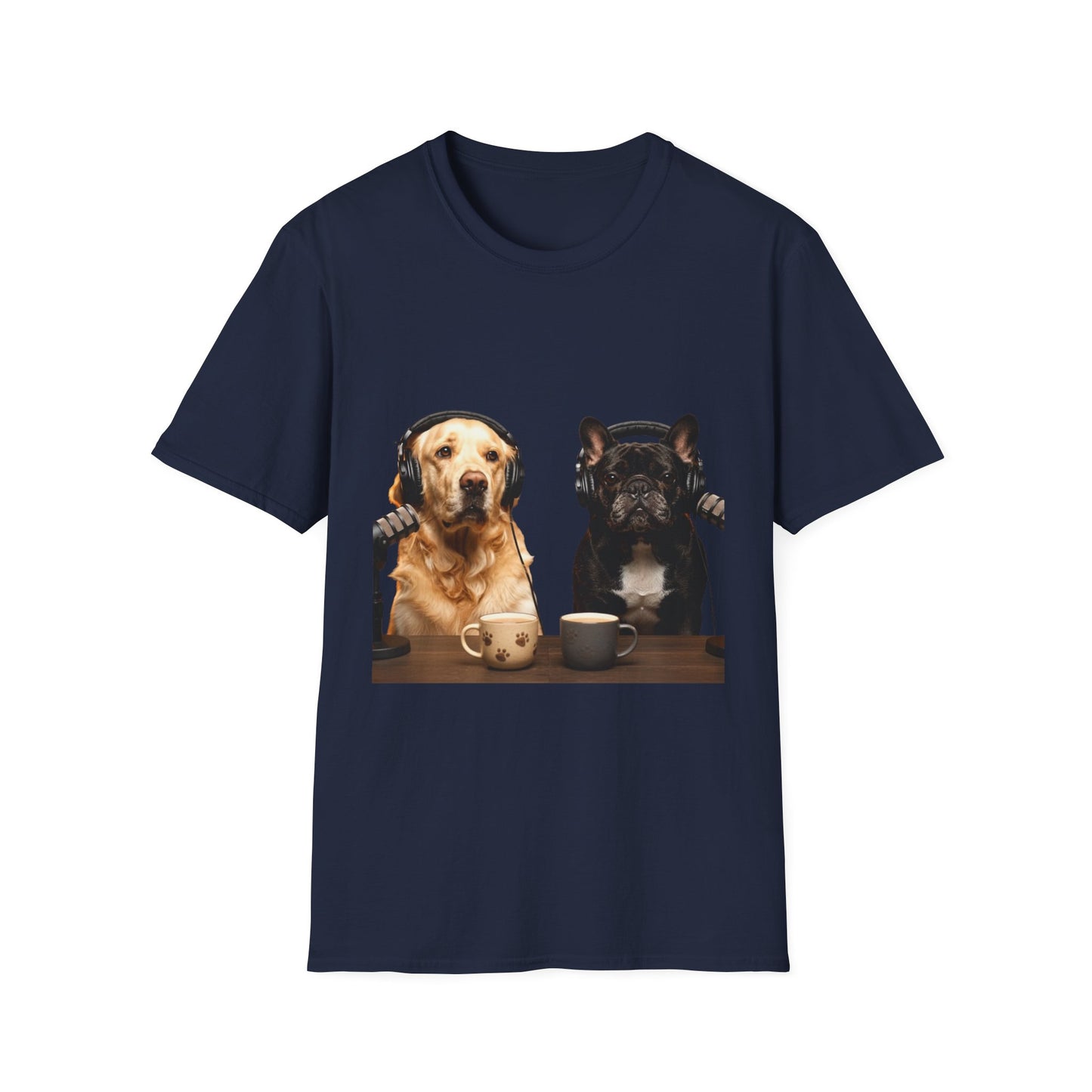 Goldie & Frenchie back & front Softstyle T-shirt