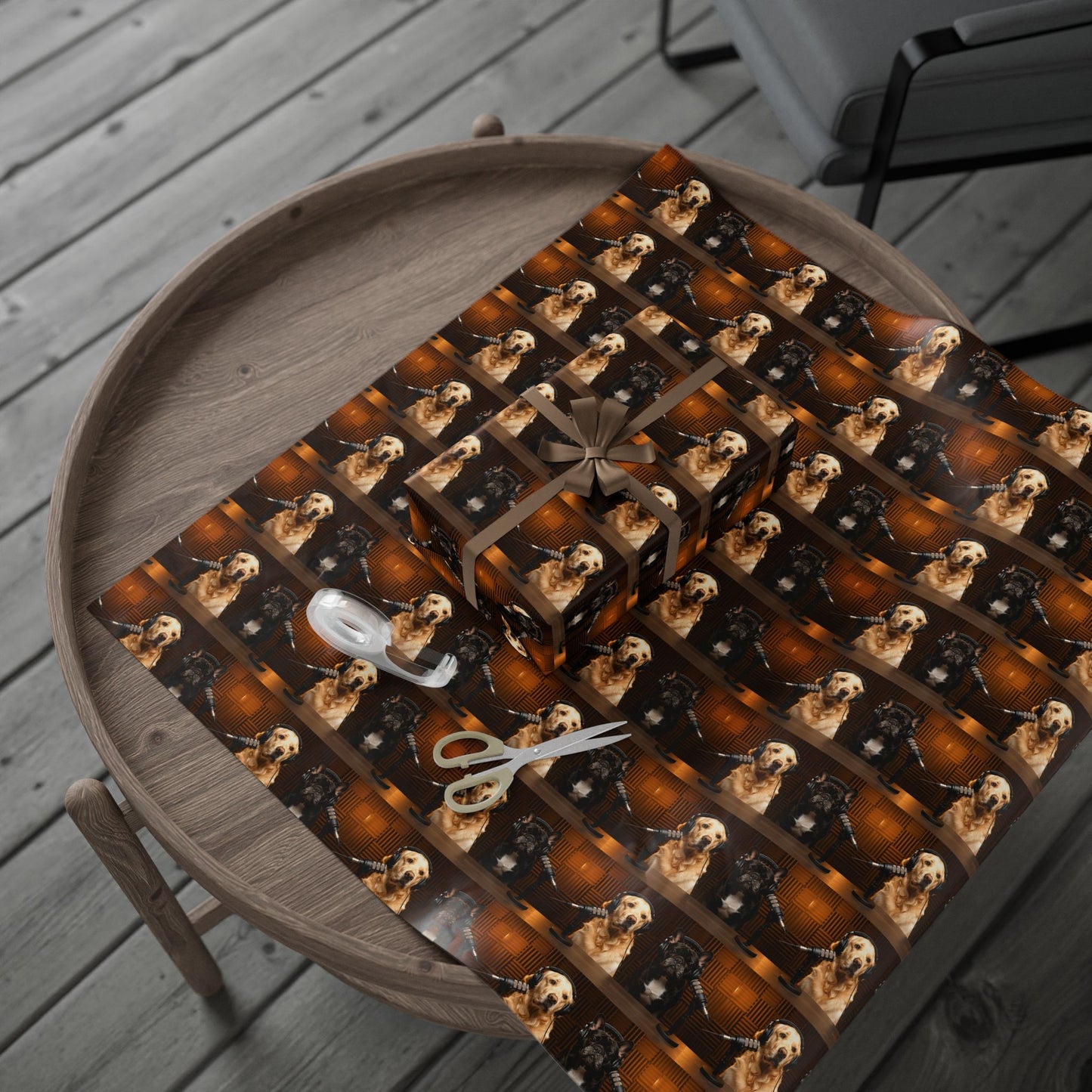 Goldie & Frenchie Classic Studio Wrapping Paper Roll — Podcast Inspired Gift Wrap