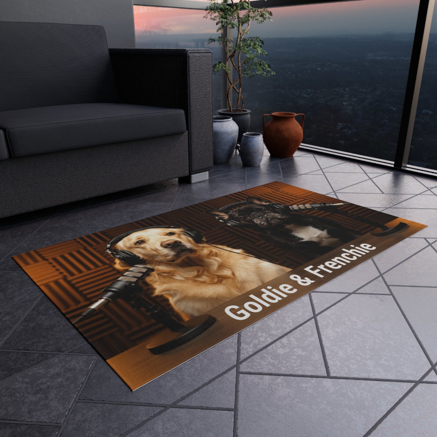 Goldie & Frenchie Classic Outdoor Rug