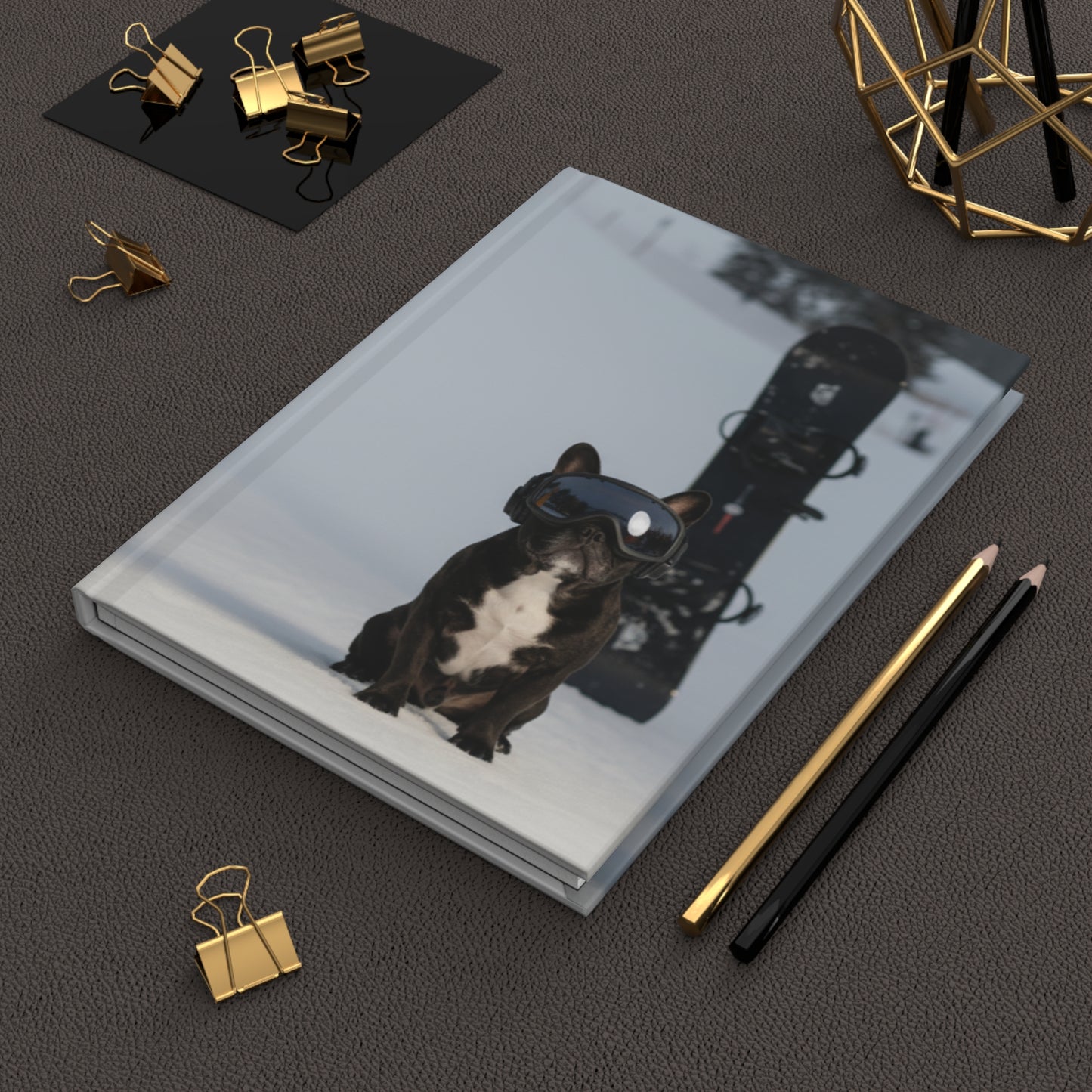 Goldie & Frenchie Snowboarding Notebook