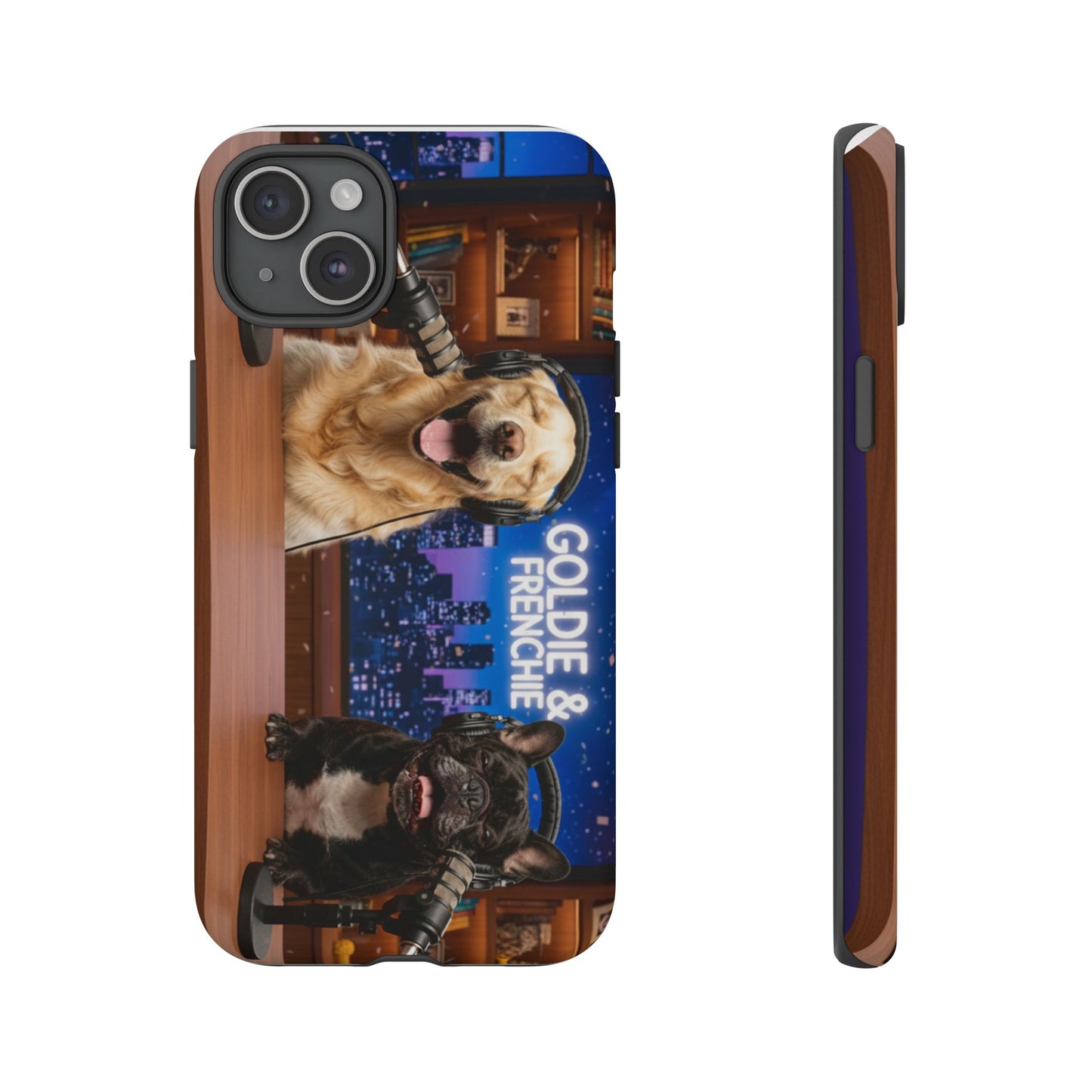 Goldie & Frenchie Talk Show LOL Laughing out iPhone Cases
