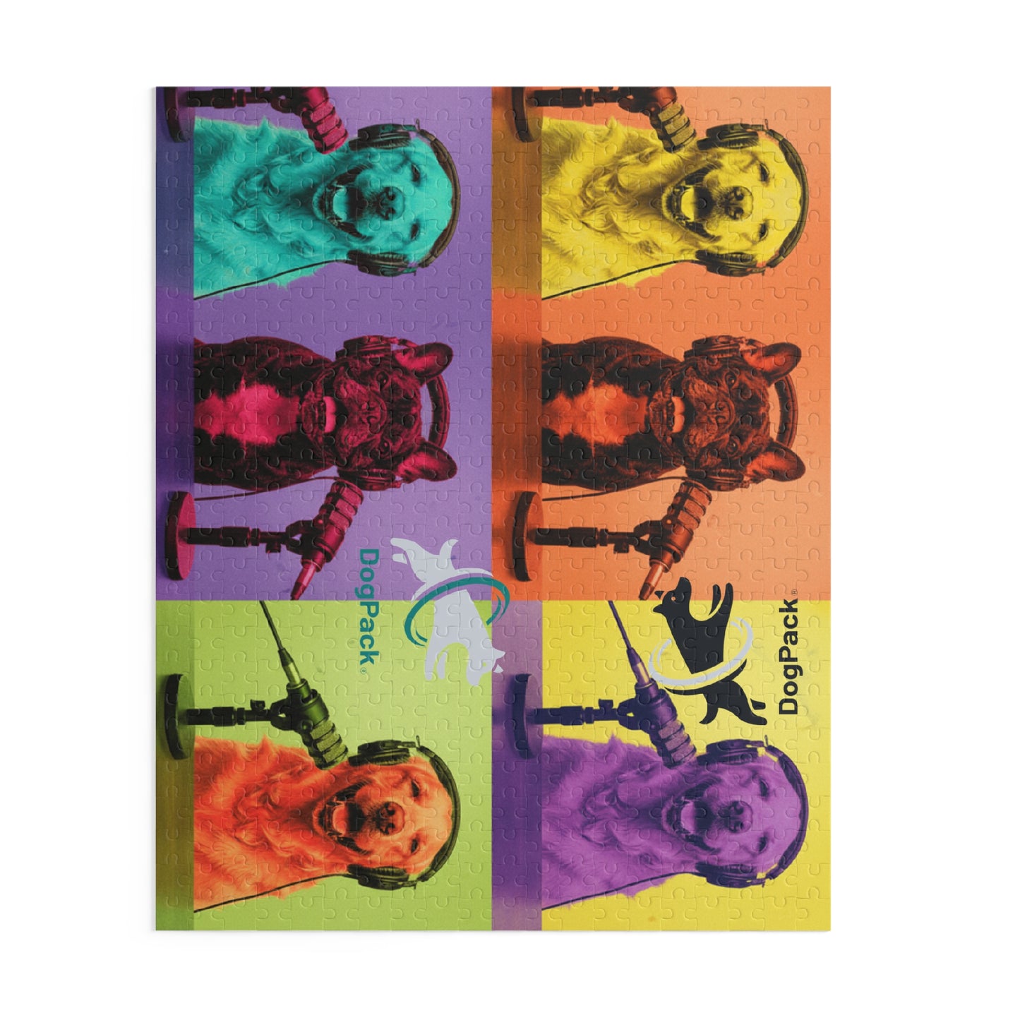 *LIMITED to 10 pieces ever sold* Goldie & Frenchie Warhol Inspired Pop Art  Puzzle — 120/252/500 Pieces Jigsaw Puzzle