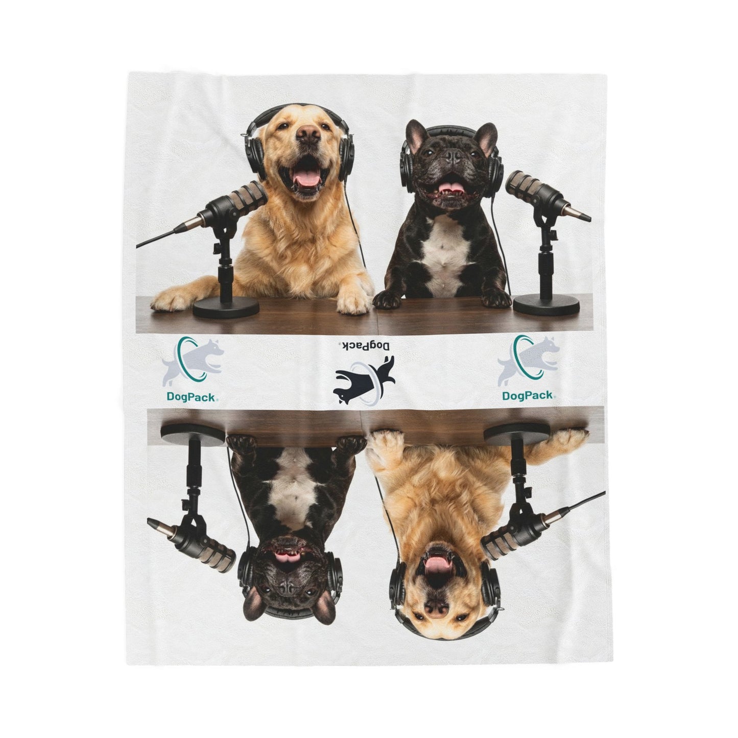 Goldie & Frenchie Velveteen MicroPlush Blanket