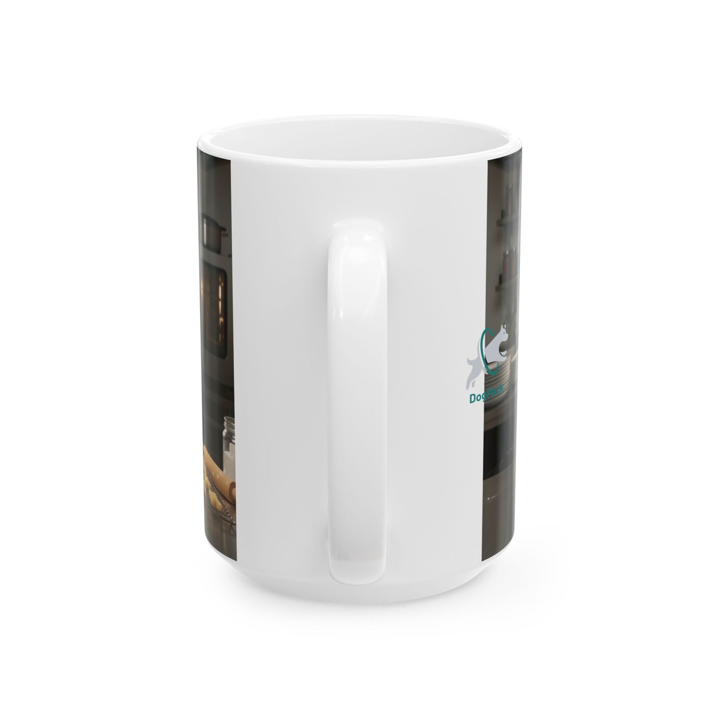 Goldie & Frenchie 'Helping in the Kitchen' - Coffee Ceramic Mug, (11oz, 15oz)