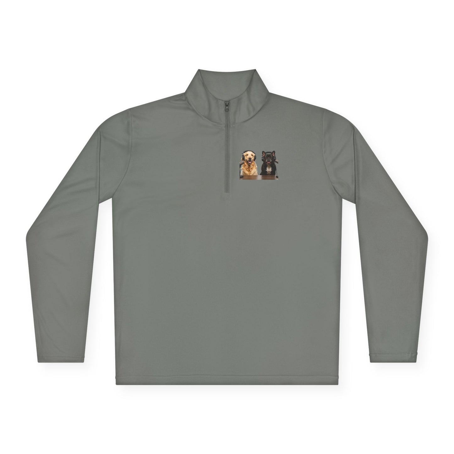 'Goldie & Frenchie' Quarter-Zip Pullover