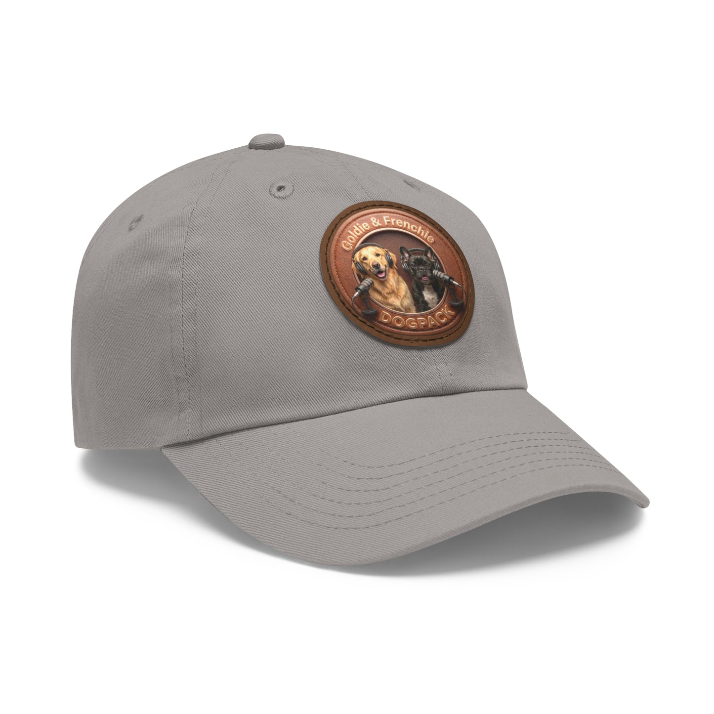 Goldie & Frenchie Leather Patch Baseball Cap
