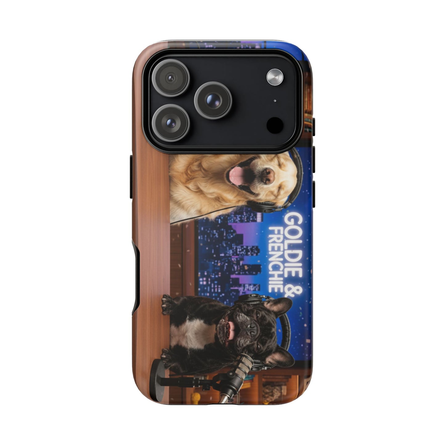 Goldie & Frenchie Talk Show LOL Laughing out iPhone Cases