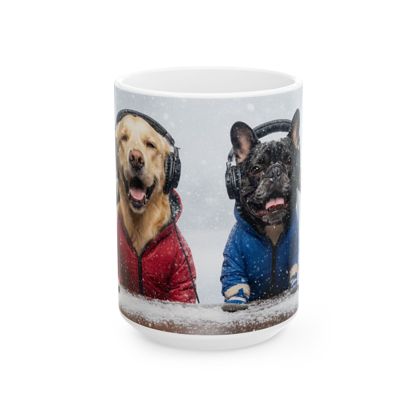 Goldie & Frenchie Winter Mug for Warm Drinks (11oz, 15oz)