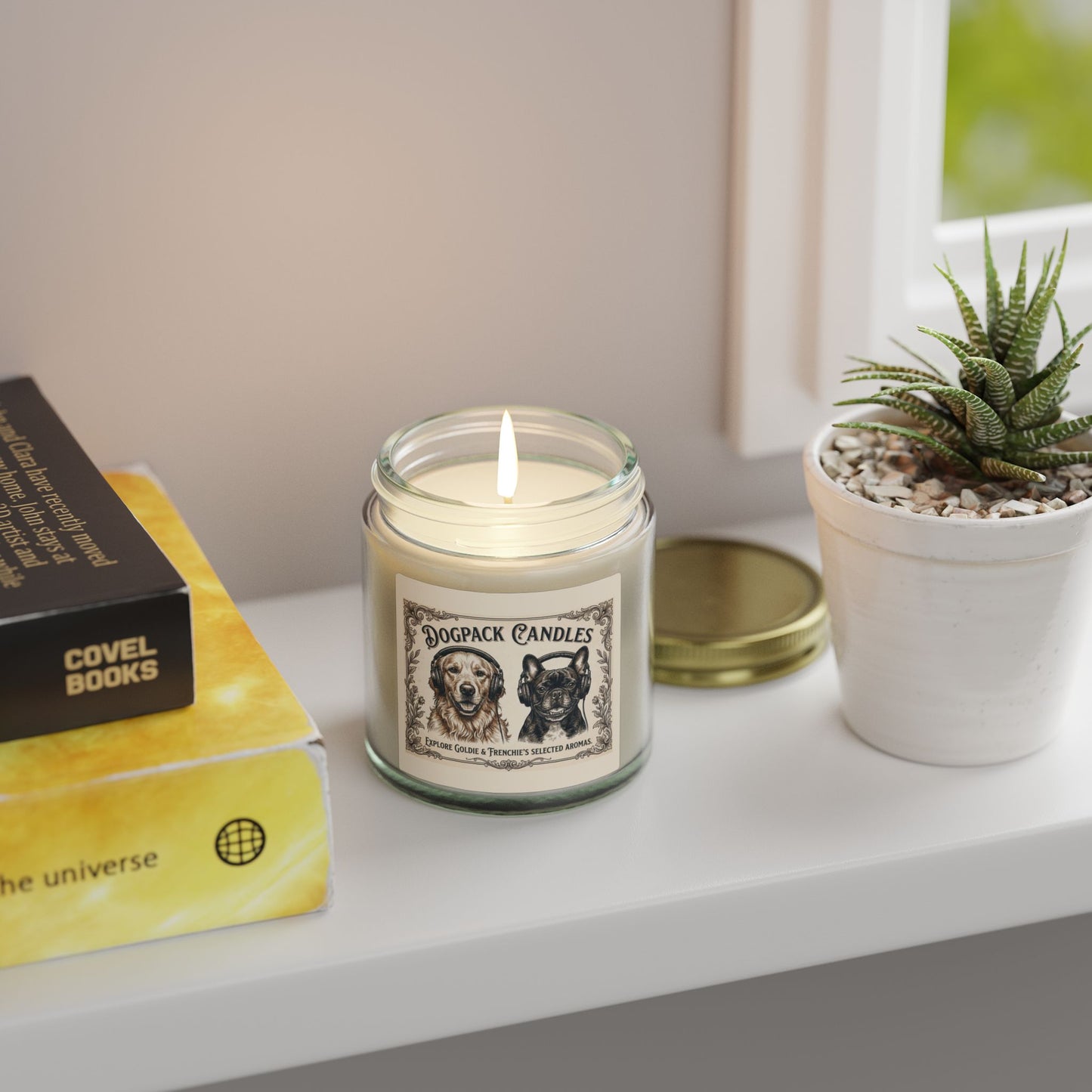 Goldie & Frenchie Scented Candle — Coconut Apricot Wax (4oz / 9oz)