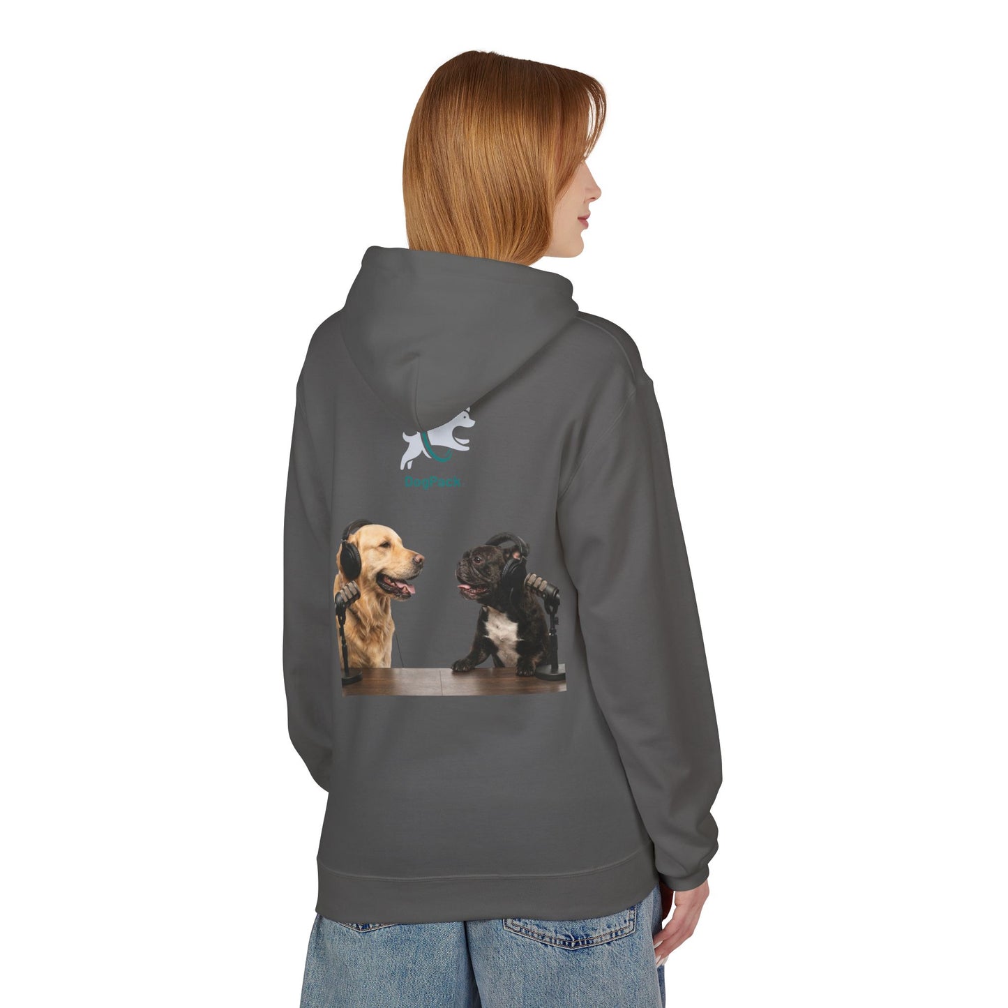 Custom Goldie & Frenchie with Your Dog! Soft Style Podcast Hoodie