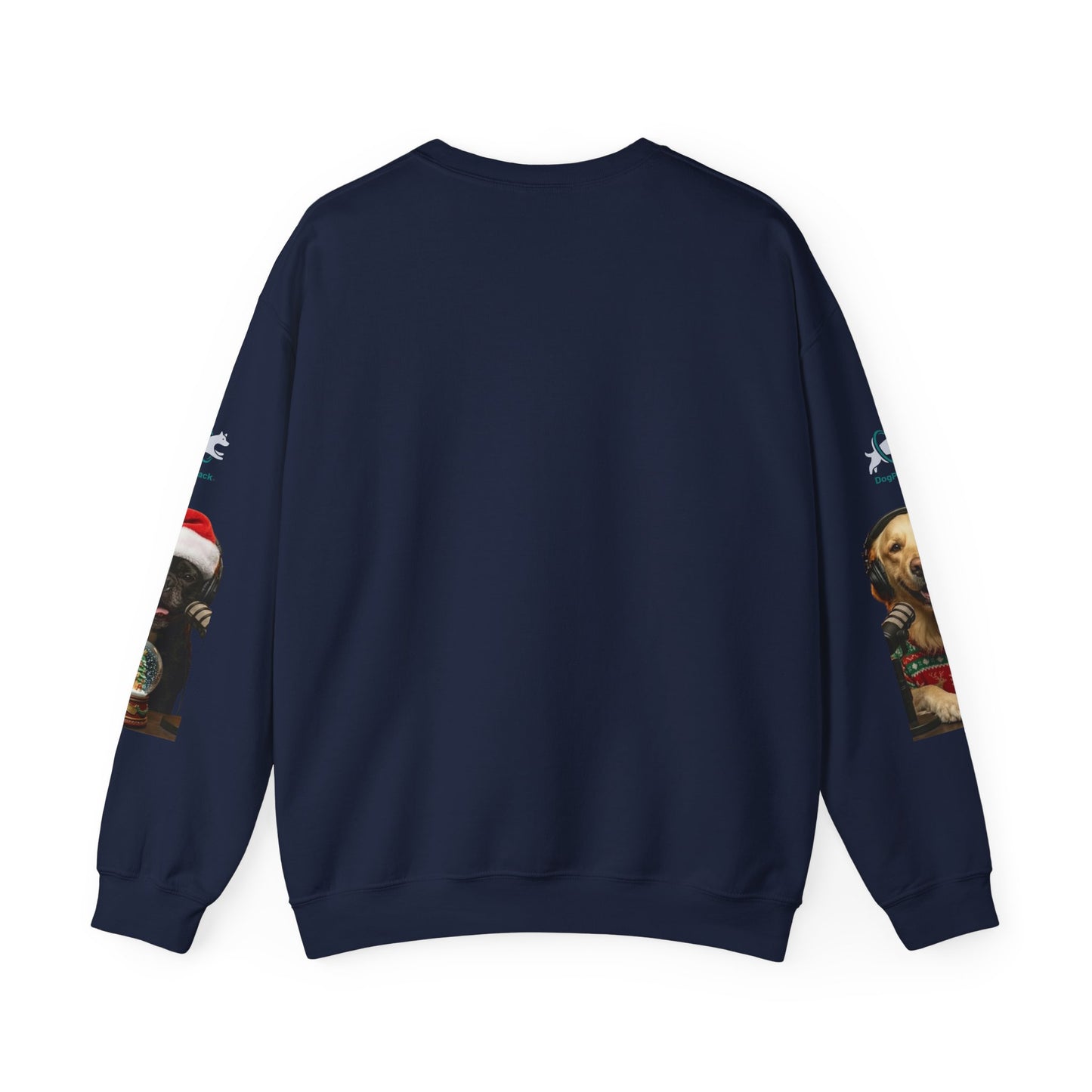 Goldie & Frenchie Christmas Crewneck with G&F sleeves